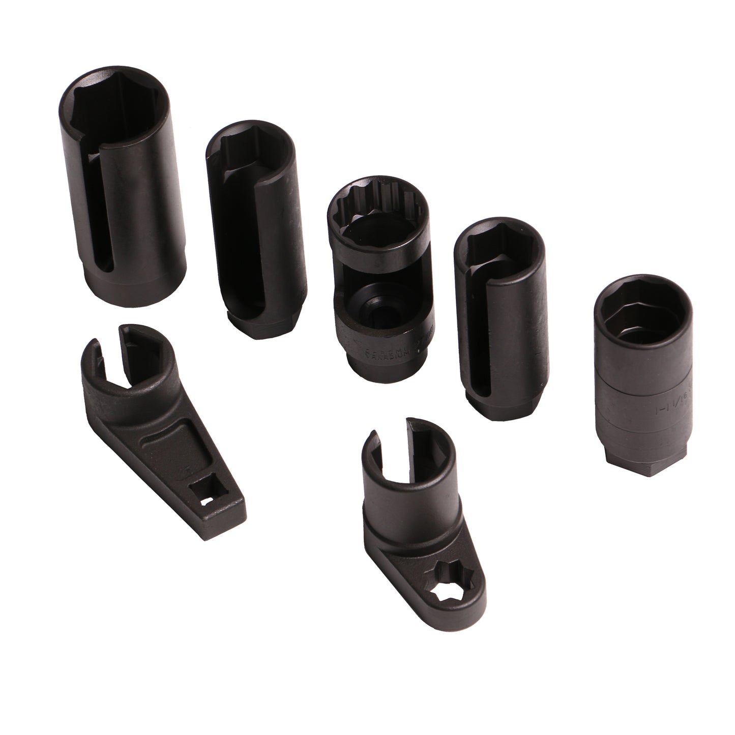 echtools EC1411 7 tlg. Lambdasonden Werkzeug Stecknüsse Nuss Steckschlüssel Spezail Nüsse Set