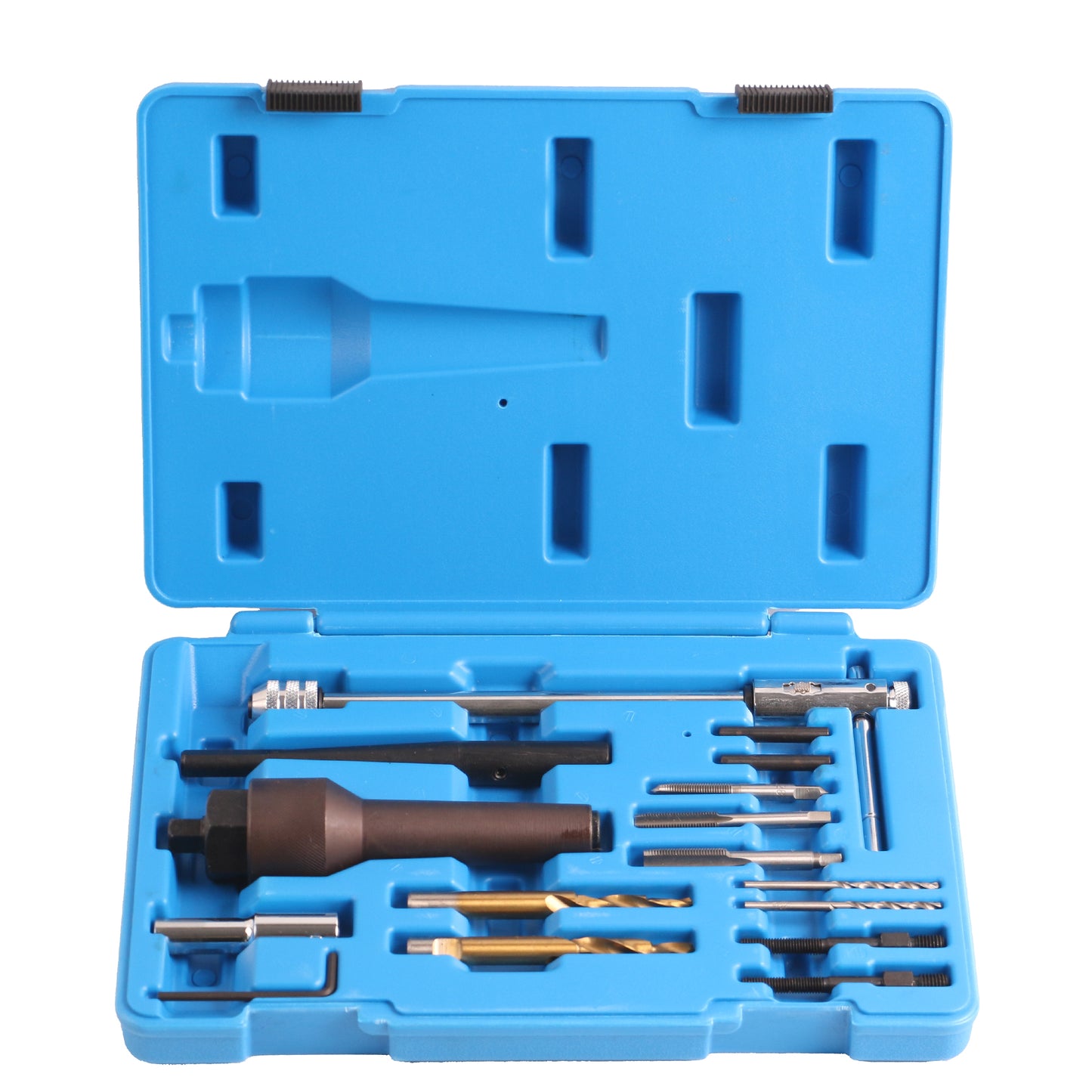 echtools EC1412 16-tlg. Glühkerzen-Ausbau und Gewinde-Reparatur-Satz M8 M10