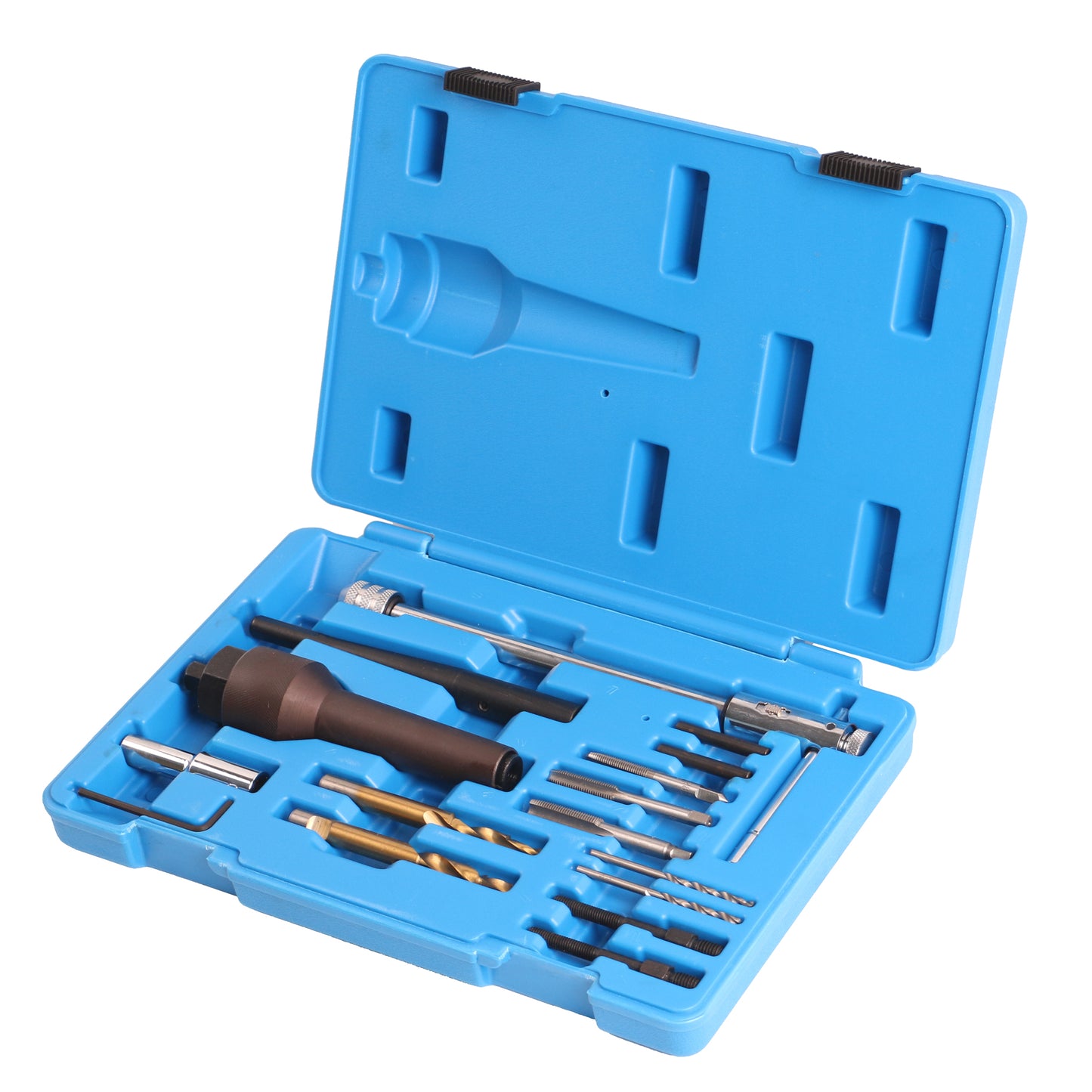 echtools EC1412 16-tlg. Glühkerzen-Ausbau und Gewinde-Reparatur-Satz M8 M10
