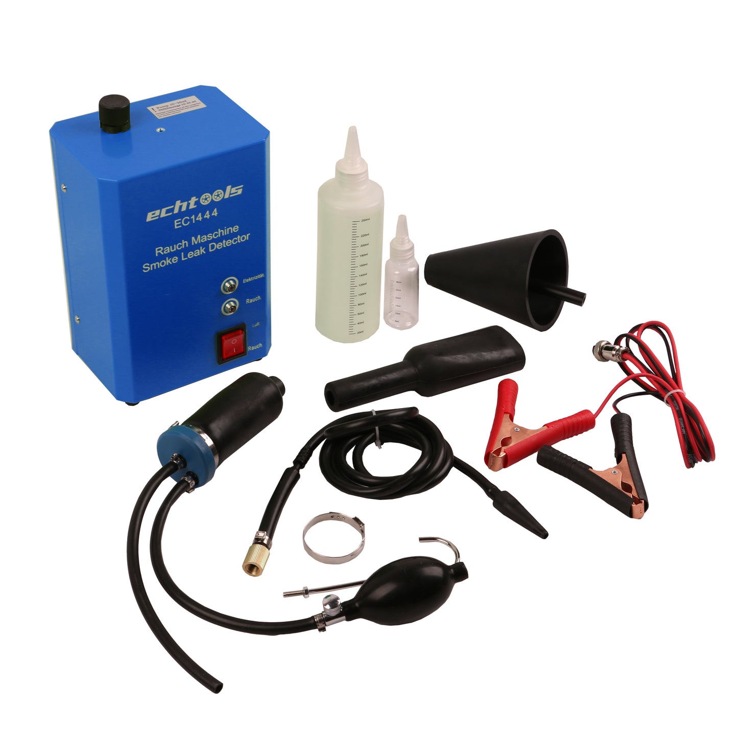 echtools EC1444 Evap Nebelmaschine Kfz Rauch Maschine Mit Airbagadapter Testöl-Nachfüllflasche