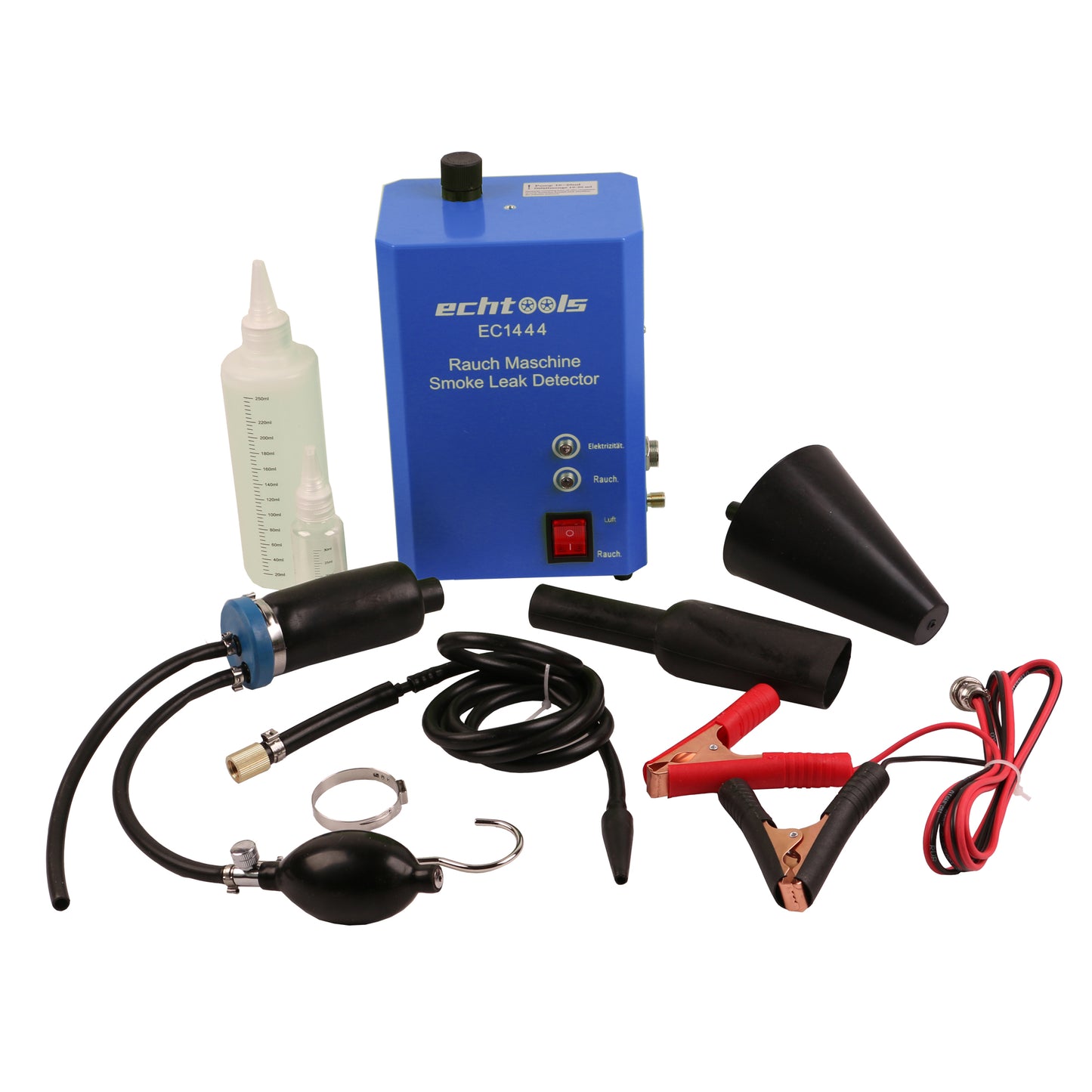 echtools EC1444 Evap Nebelmaschine Kfz Rauch Maschine Mit Airbagadapter Testöl-Nachfüllflasche