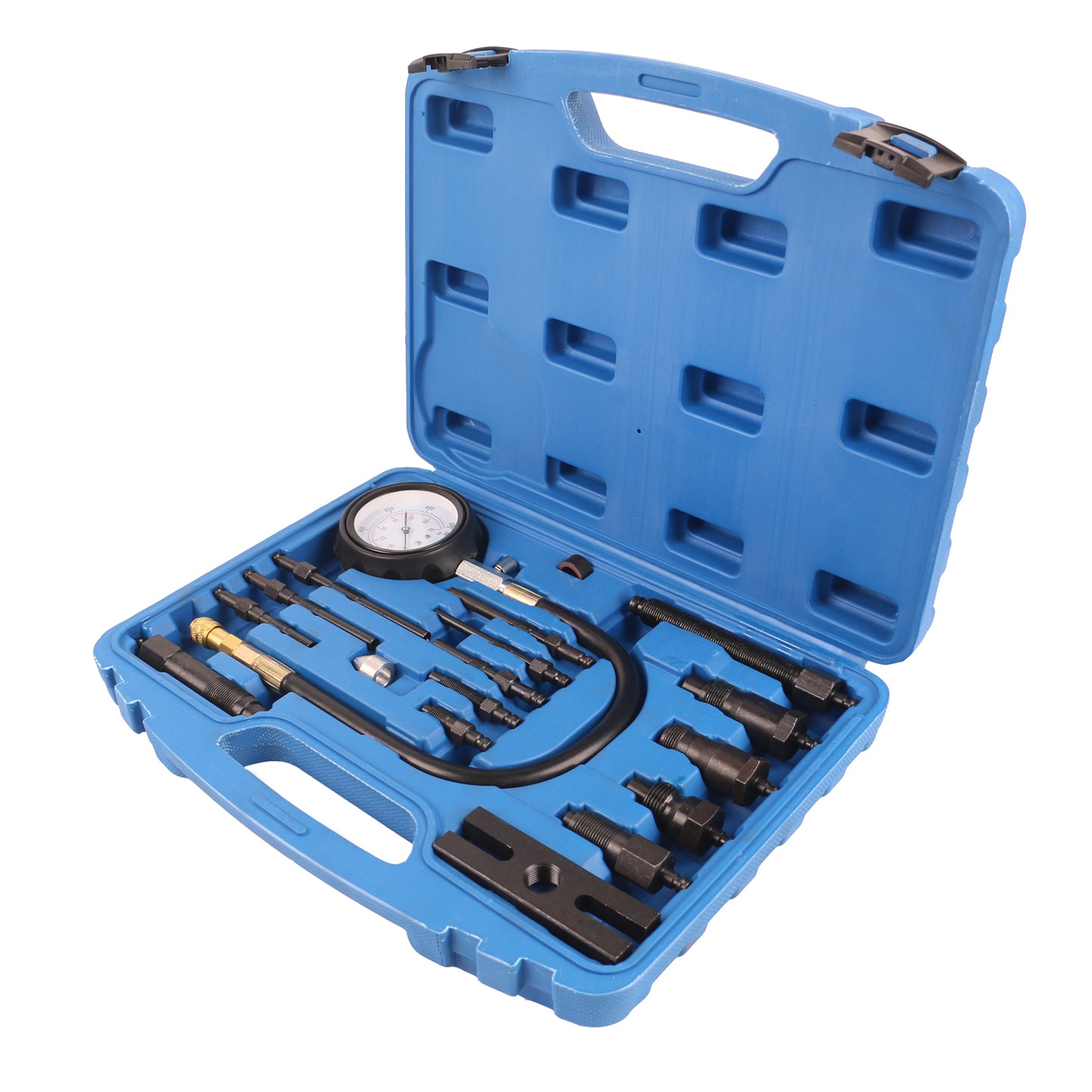 echtools EC1516 17-tlg. Druckprüfgerät für Dieselmotoren Kompressionsdruckprüfer