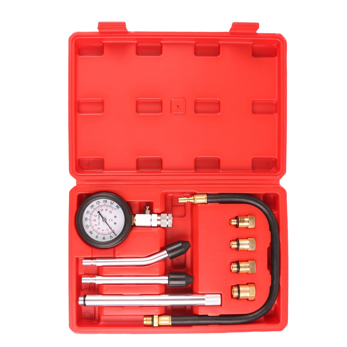 echtools ec1519 Kompressionsprüfer 0-20 bar oder 0-300 psi Verdichtungsmesser für KFZ Benzinmotor