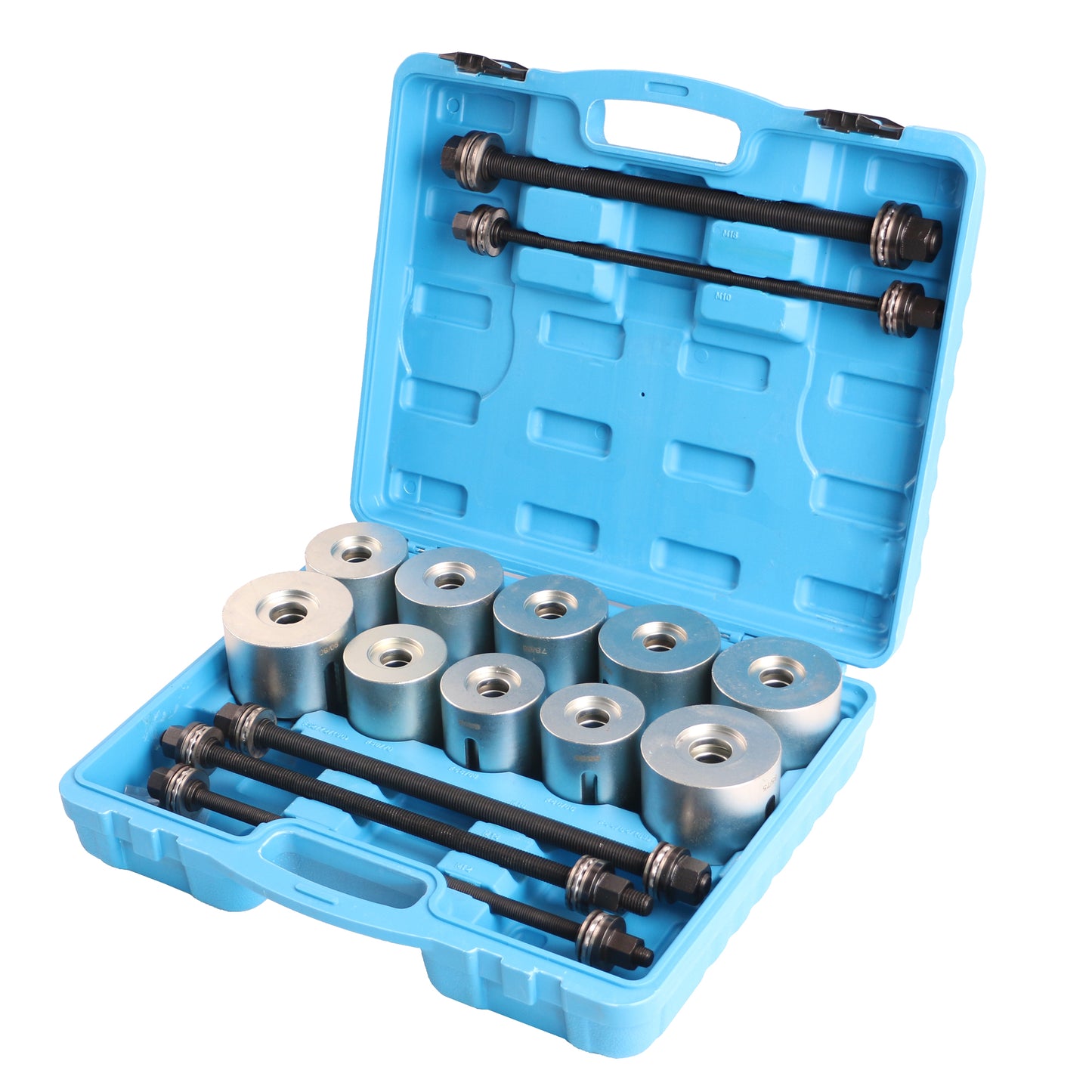 echtools EC1701 27tlg. KFZ Silentlager Achslager Abzieher Gummibuchsen Druckhülsen Demontage Set