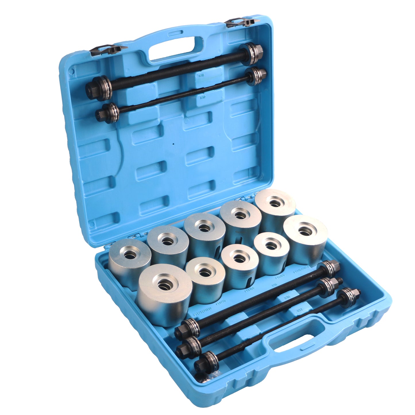 echtools EC1701 27tlg. KFZ Silentlager Achslager Abzieher Gummibuchsen Druckhülsen Demontage Set