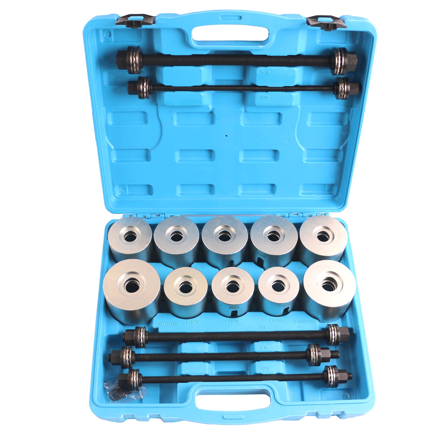echtools EC1701 27tlg. KFZ Silentlager Achslager Abzieher Gummibuchsen Druckhülsen Demontage Set