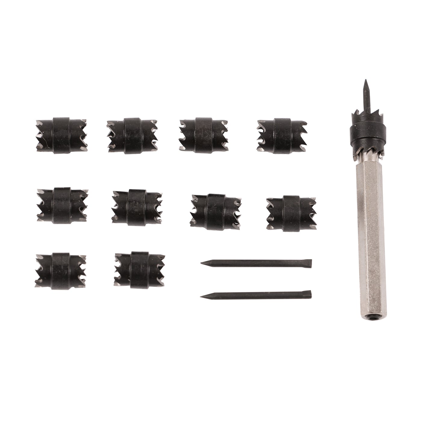 echtools EC1736 13Pcs Doppelseitiger 3/8" Spot Weld Cutter HSS Bohrer Entferner