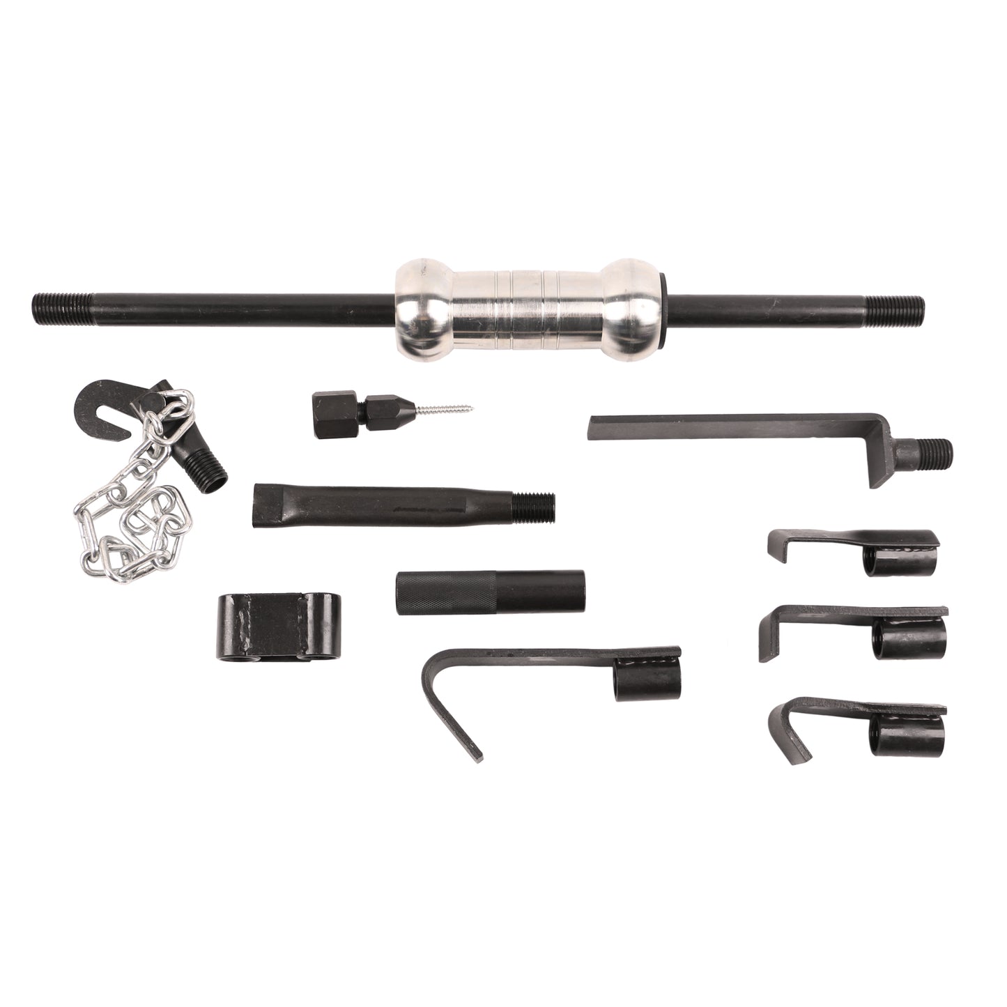 echtools EC1738 Auto Ausbeulwerkzeug Set mit Gleithammer Abzieher Dellen Ausbeulsatz KFZ Reparatur