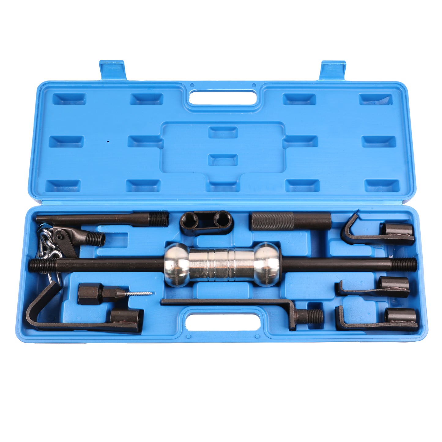 echtools EC1738 Auto Ausbeulwerkzeug Set mit Gleithammer Abzieher Dellen Ausbeulsatz KFZ Reparatur