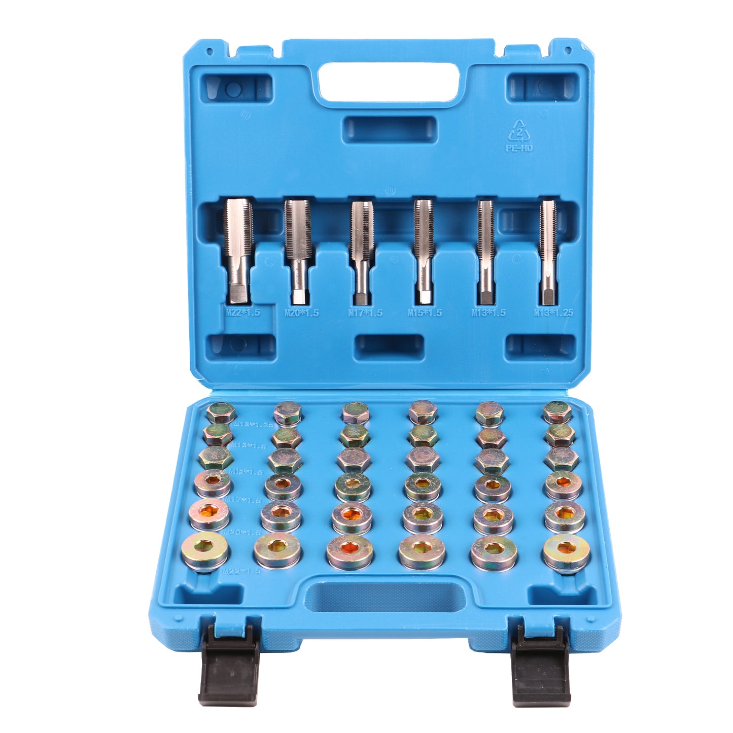 echtools EC1802 114tlg. Ölwannen Gewinde Reperatur Satz Ölablassschrauben M13 M15 M17 M20 M22