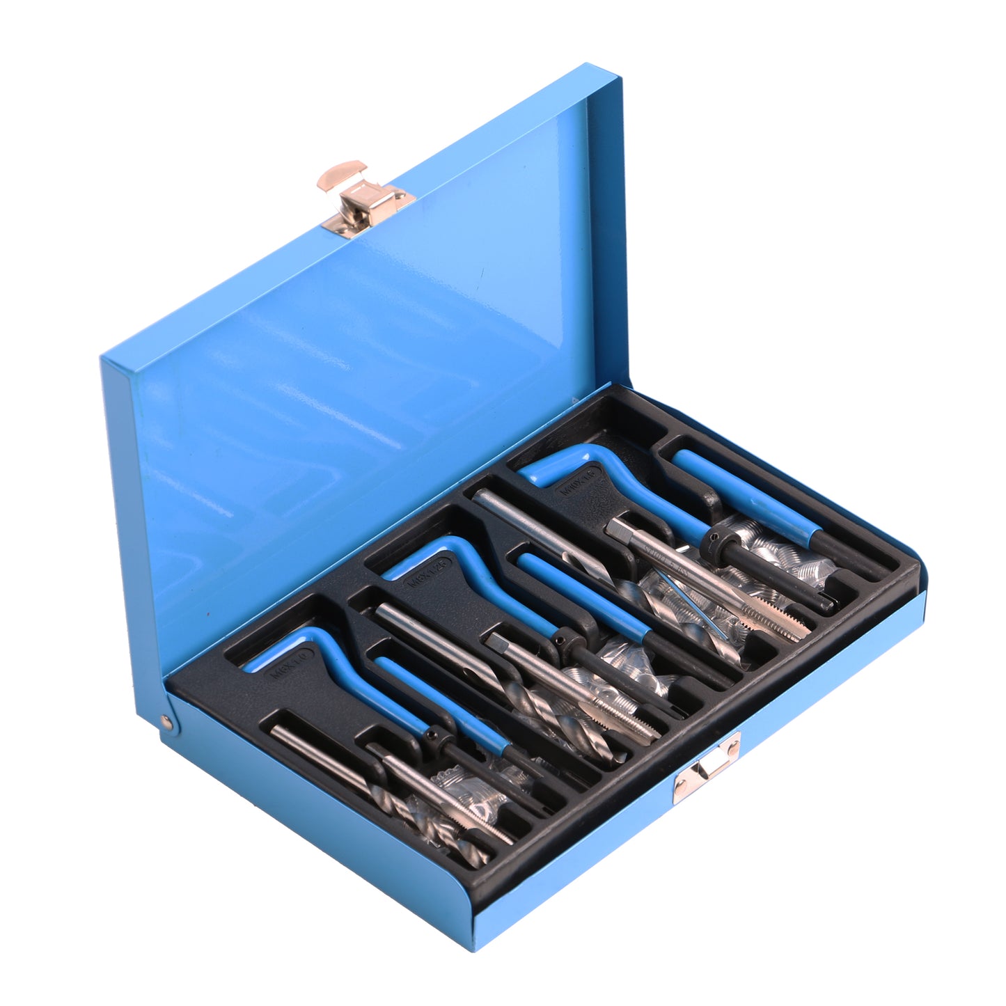 echtools EC1803 88 tlg. Gewinde Reparatur Werkzeug KFZ Satz HSS M6 M8 M10 für Auto Motor
