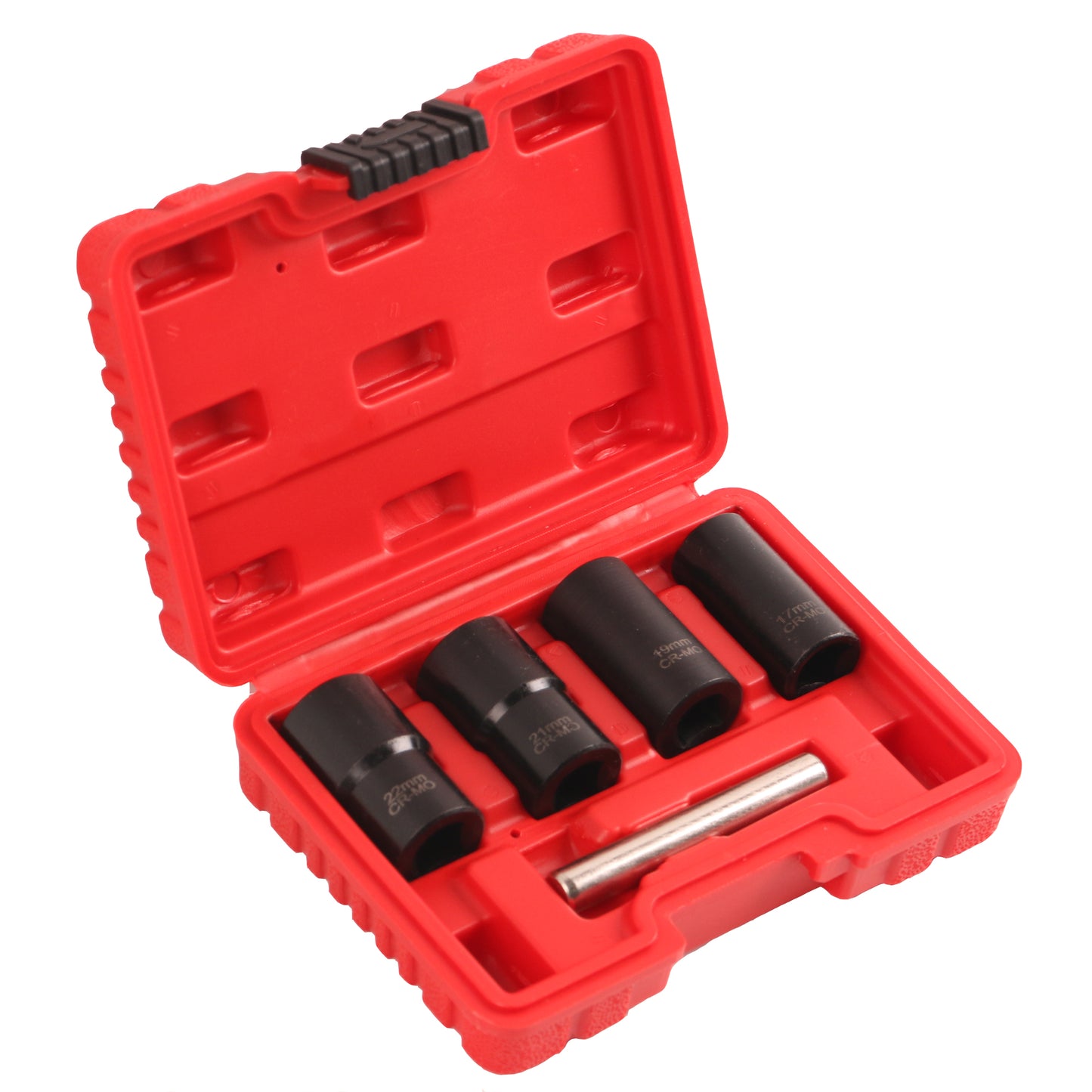 echtools EC1806 Spiral-Profil-Steckschlüssel-Satz / Schraubenausdreher | 12,5 mm (1/2") SW 17 - 22 mm | 5-tlg.