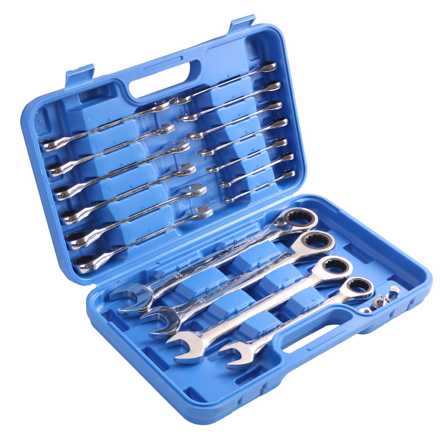 echtools EC2001 20tlg. Ratschenschlüssel Set Ring Maul Schlüssel Satz 8-32mm Werkzeug