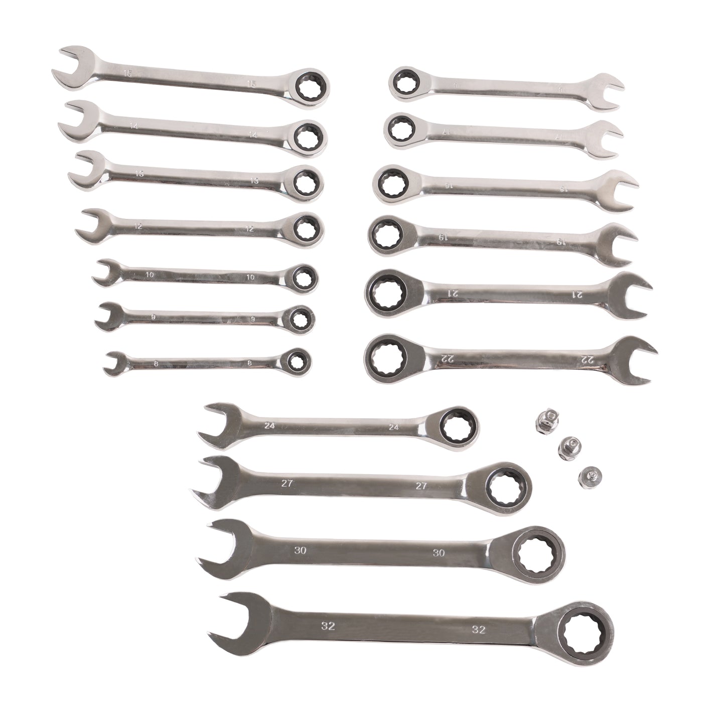 echtools EC2001 20tlg. Ratschenschlüssel Set Ring Maul Schlüssel Satz 8-32mm Werkzeug