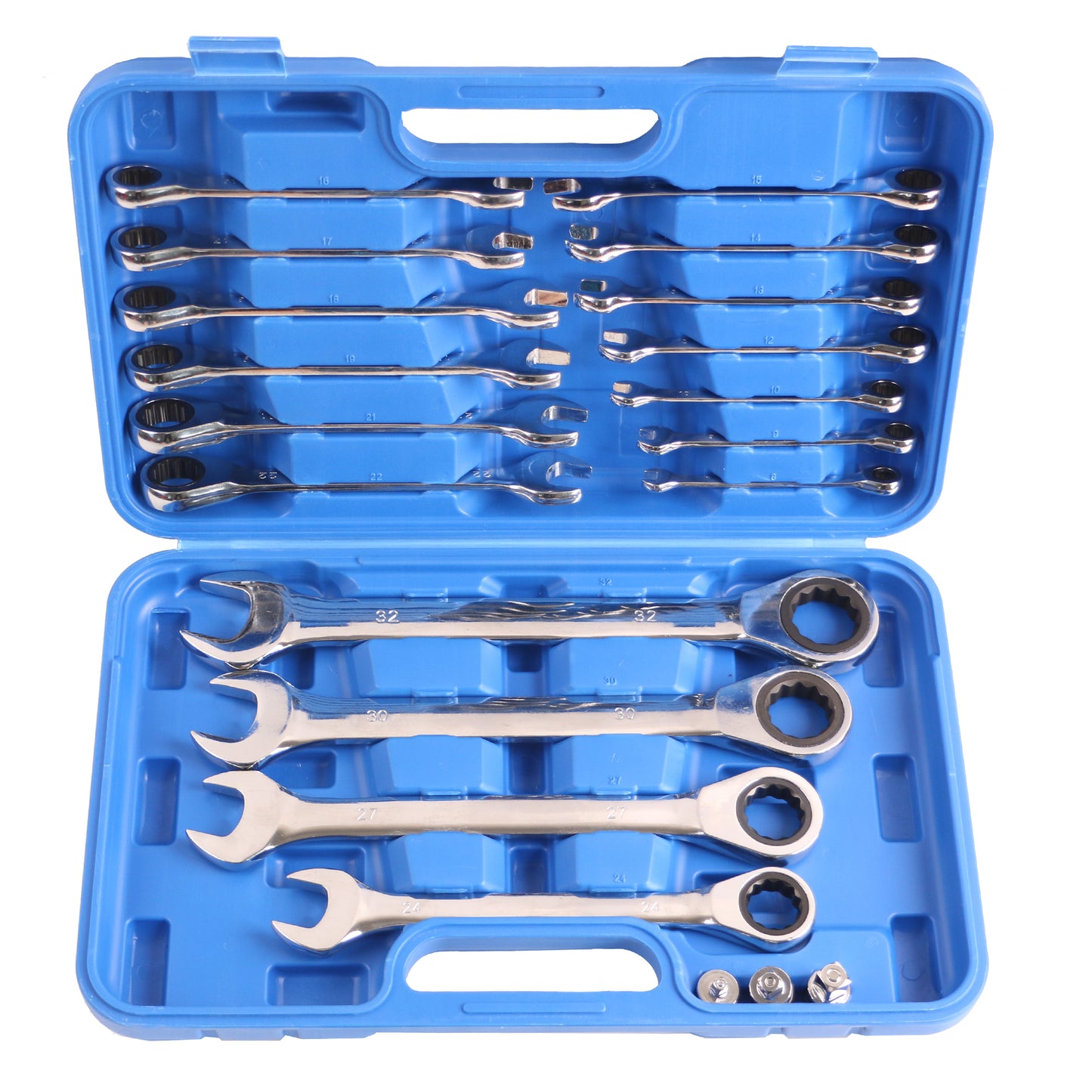 echtools EC2001 20tlg. Ratschenschlüssel Set Ring Maul Schlüssel Satz 8-32mm Werkzeug
