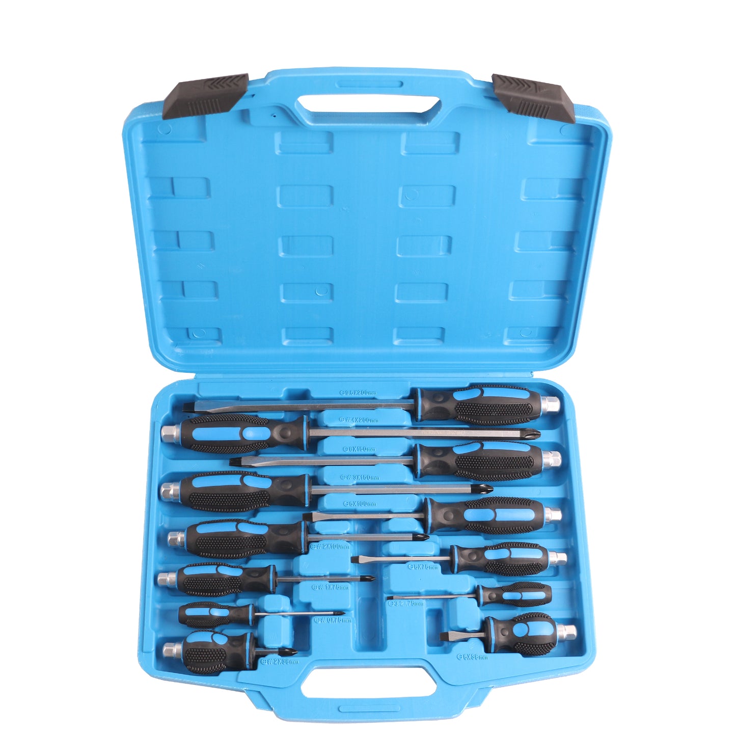 echtools EC2002 Schraubendreher-Satz mit Schlagkappe, 12-teilig