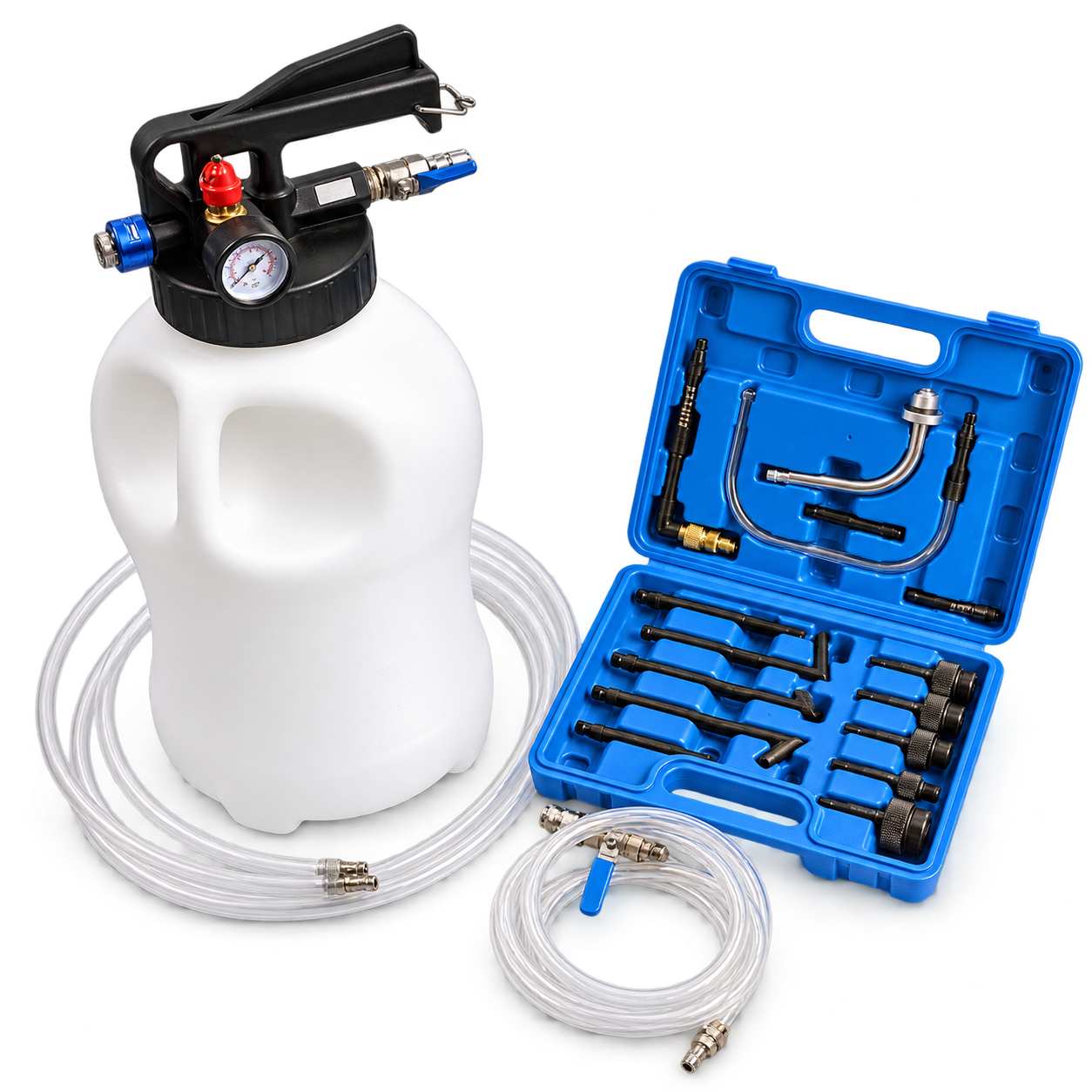 echtools EC1502 ATF Getriebeöl Druckluft Befüllen Gerät 10L Werkzeugset mit Wechselteile