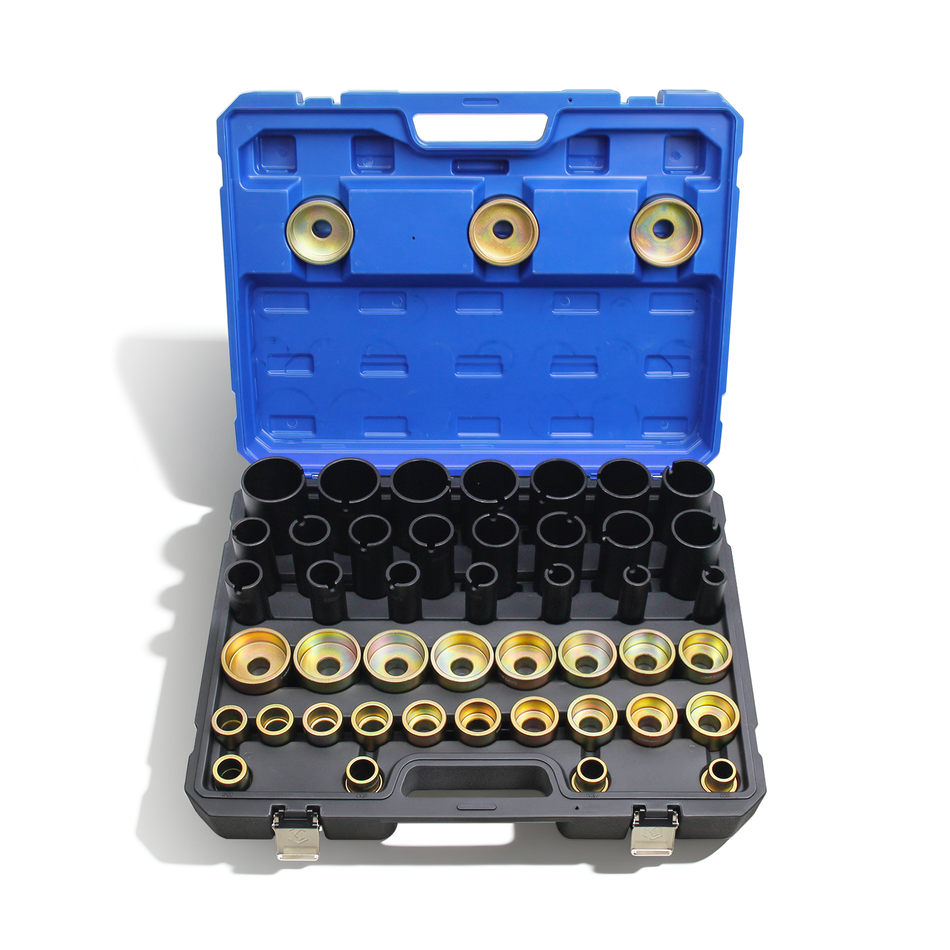 Kuntech KT6088B Hydraulischer Buchsen Auspresssatz 26–74mm Silentlager Werkzeug Abzieher Set KFZ