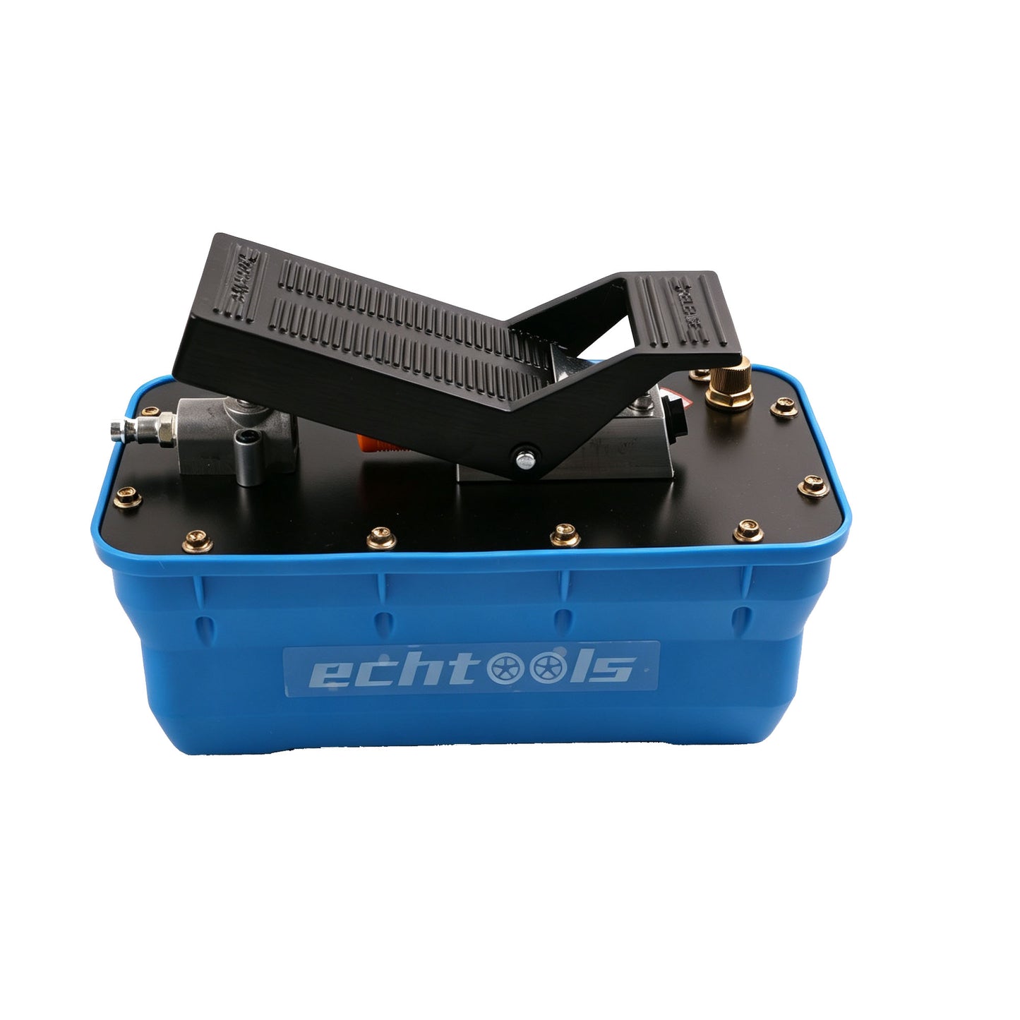 echtools EC1456 Lufthydraulikpumpe Fußpumpe 2,3 L Hydraulikpumpe mit Schlauch