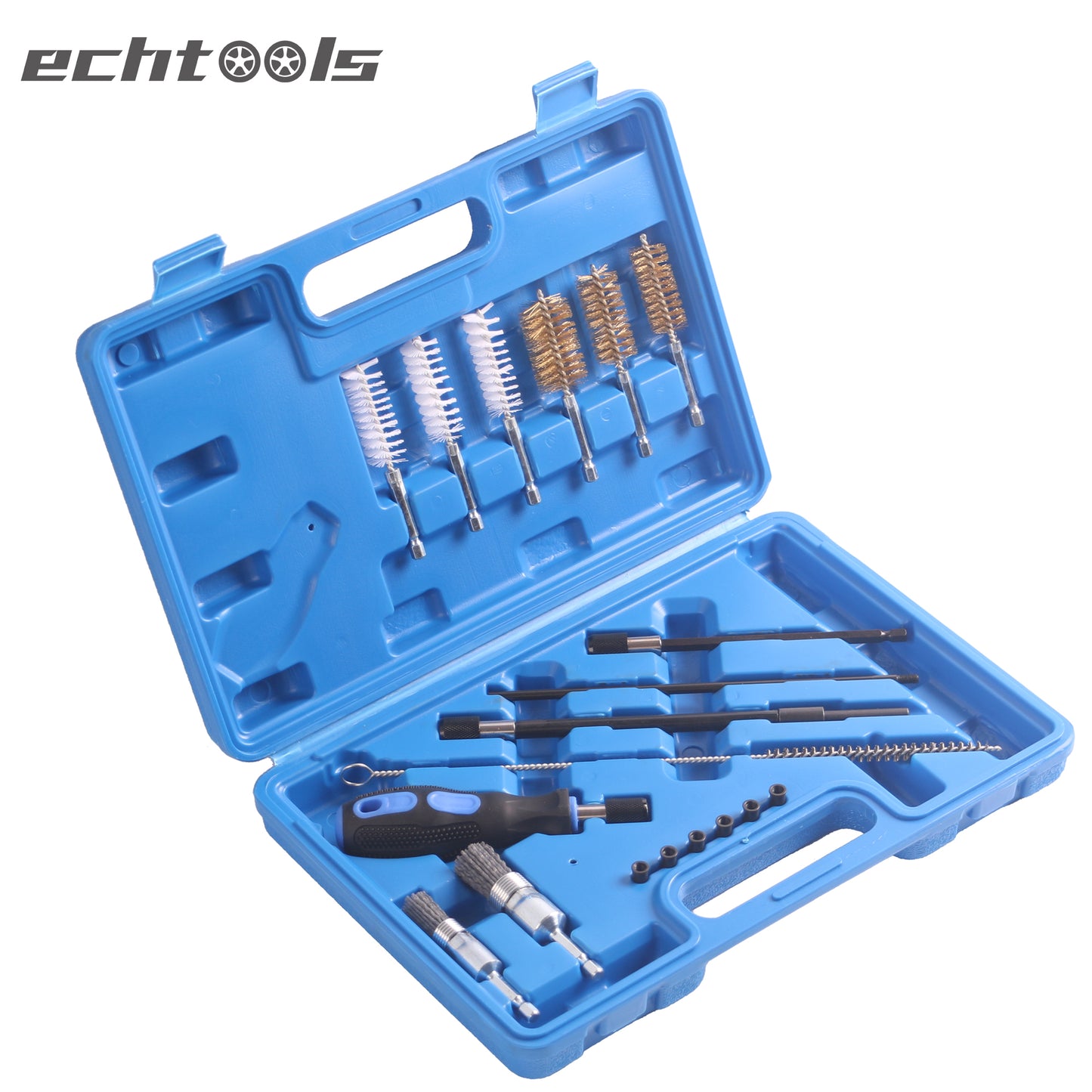 echtools EC1405 19tlg. EINSPRITZDÜSEN DICHTSITZ WERKZEUG SATZ INJEKTOR SCHACHT REINIGUNG SET