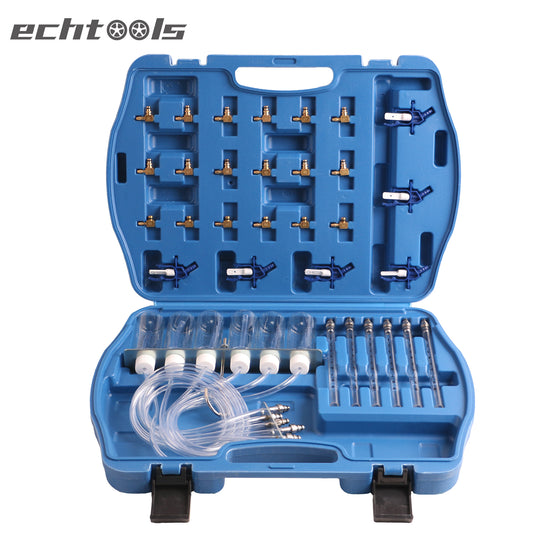 echtools ec1408 Common-Rail-Tester Diesel Rücklaufmengen Prüfgerät- mit 24 Adaptern