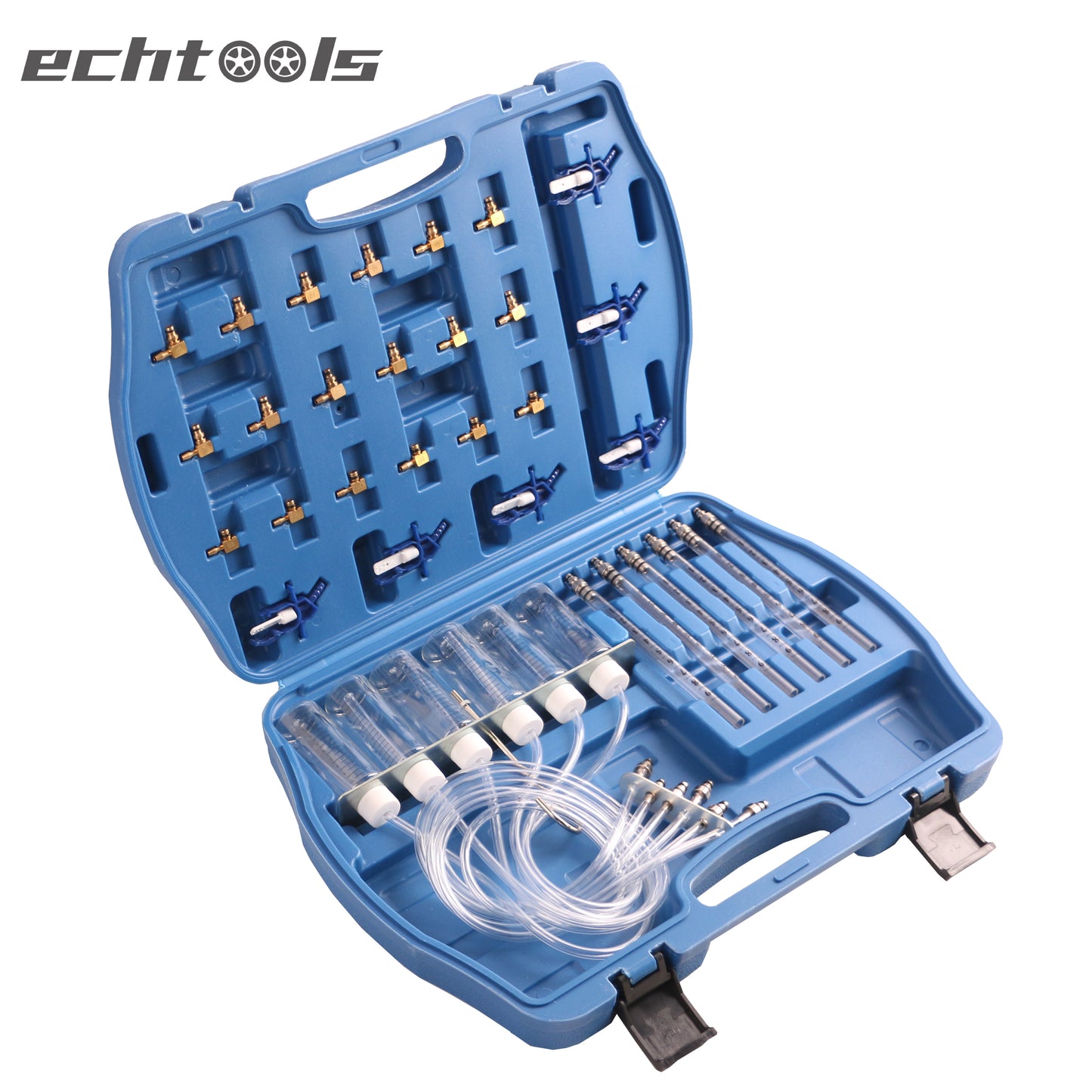 echtools ec1408 Common-Rail-Tester Diesel Rücklaufmengen Prüfgerät- mit 24 Adaptern