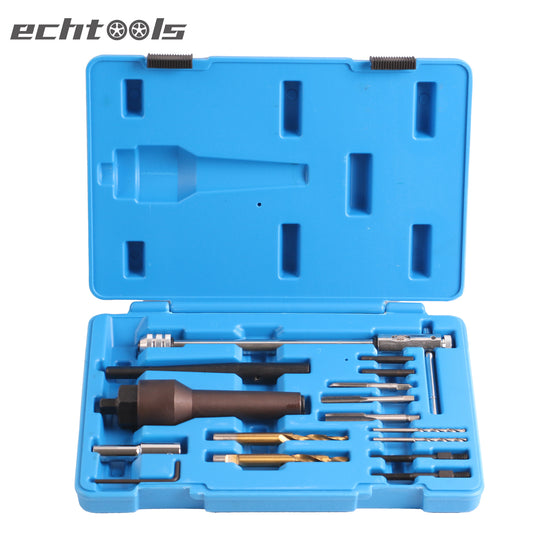 echtools EC1412 16-tlg. Glühkerzen-Ausbau und Gewinde-Reparatur-Satz M8 M10