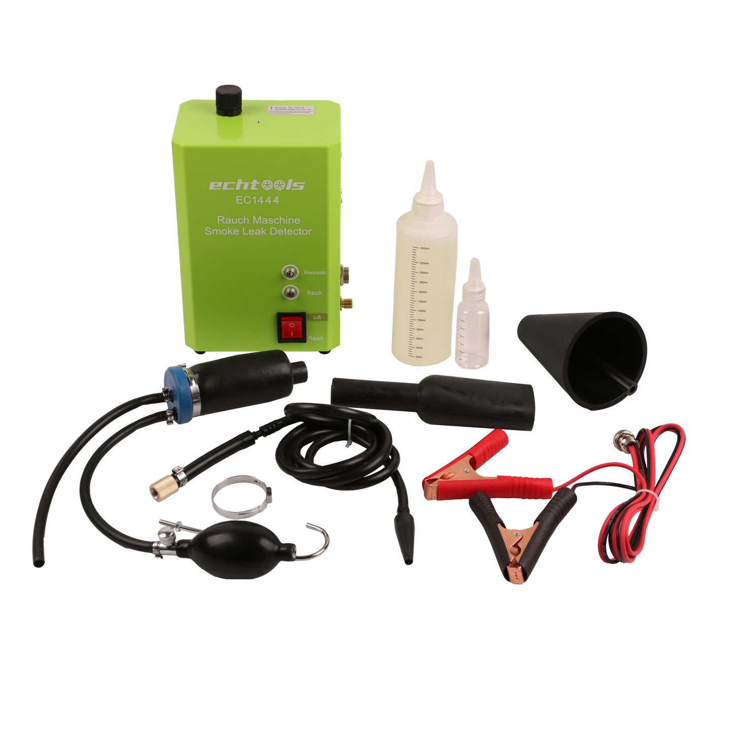 echtools EC1444 Evap Nebelmaschine Kfz Rauch Maschine Mit Airbagadapter Testöl-Nachfüllflasche