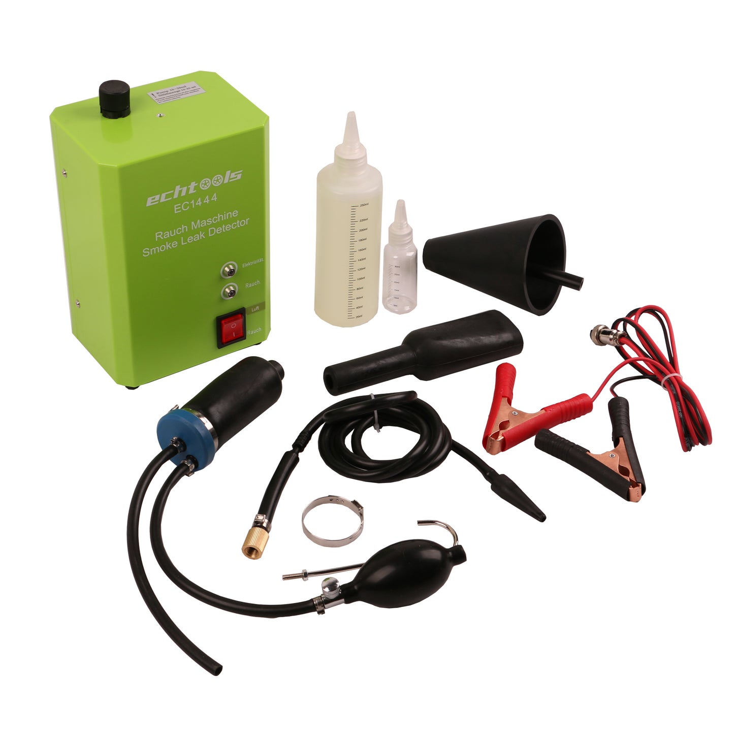 echtools EC1444 Evap Nebelmaschine Kfz Rauch Maschine Mit Airbagadapter Testöl-Nachfüllflasche