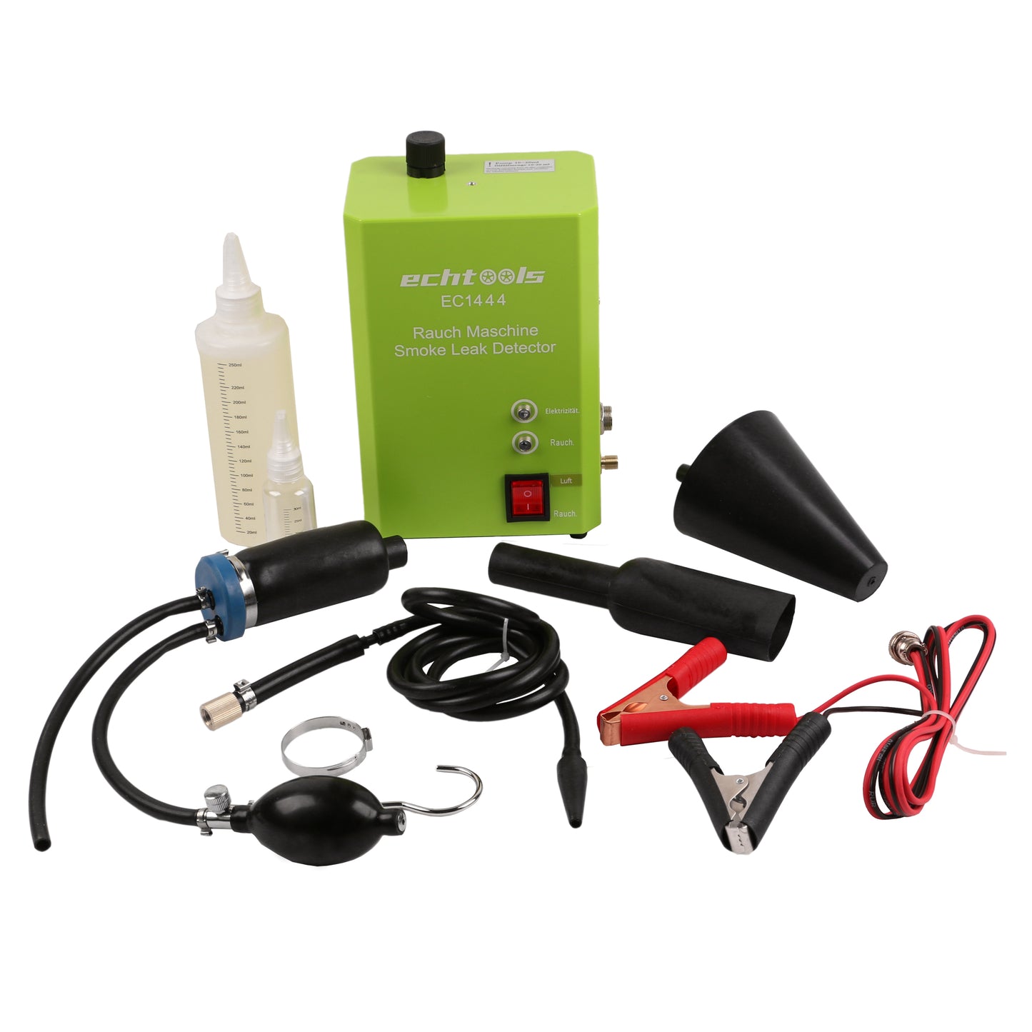 echtools EC1444 Evap Nebelmaschine Kfz Rauch Maschine Mit Airbagadapter Testöl-Nachfüllflasche