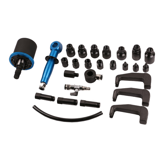 echtools EC1446 Pneumatischer Einspritzdüse Abzieher Set für Dieselmotoren, 27 Teile und Adapter