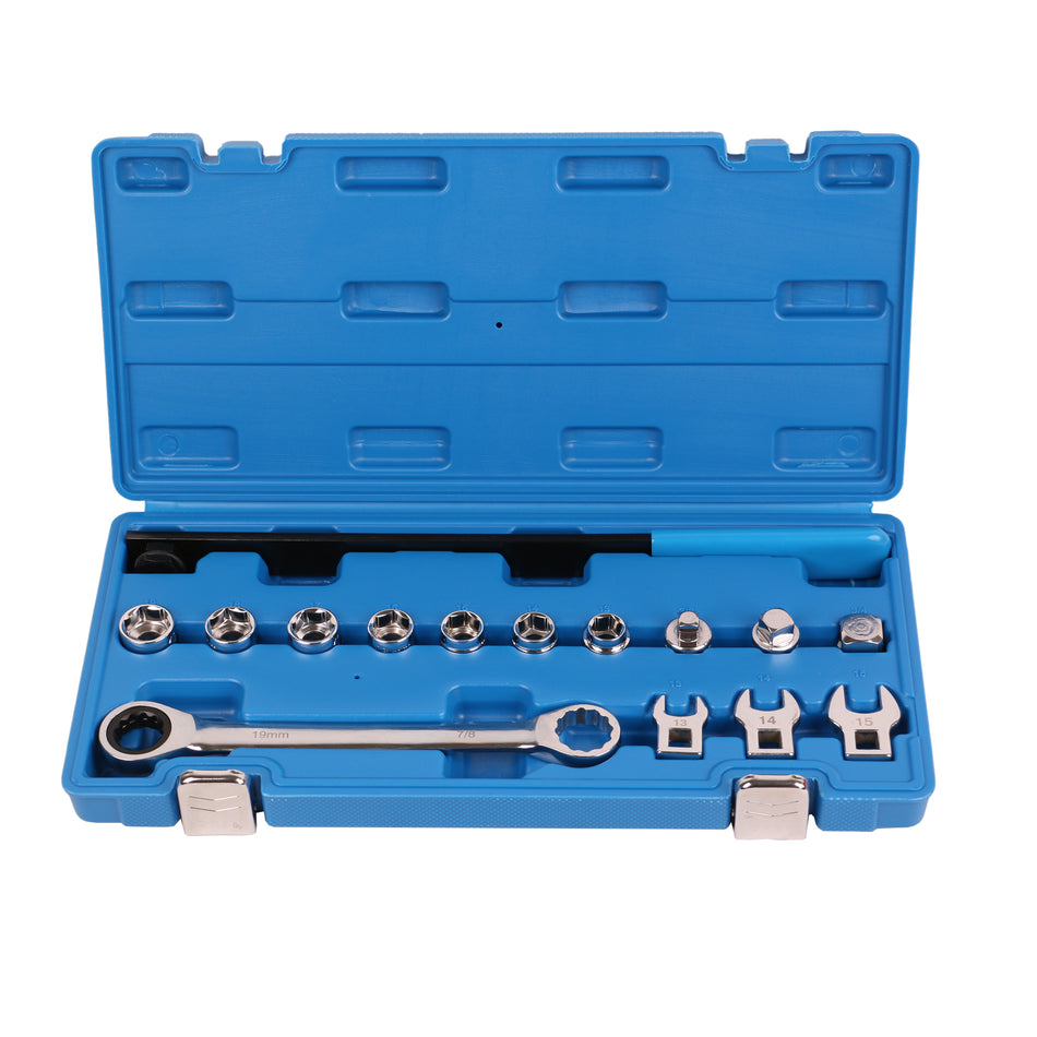 echtools EC1451 15 PCS Ratschen Serpentinriemen Werkzeug Set – Keilrippenriemen Spanner Entfernen