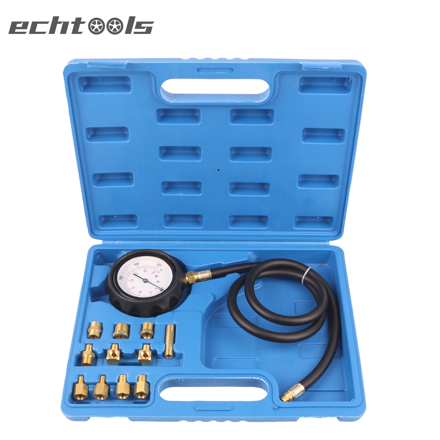 echtools ec1514 13tlg. Motor Öldruck Tester Öldruckprüfer Messgerät Öldrucktester Werkzeug Prüfer 0-35 bar