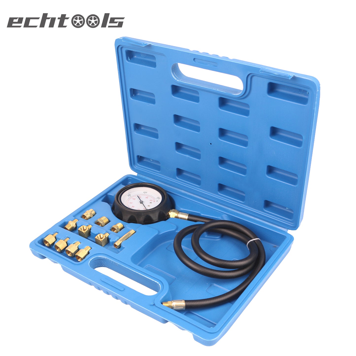 echtools ec1514 13tlg. Motor Öldruck Tester Öldruckprüfer Messgerät Öldrucktester Werkzeug Prüfer 0-35 bar