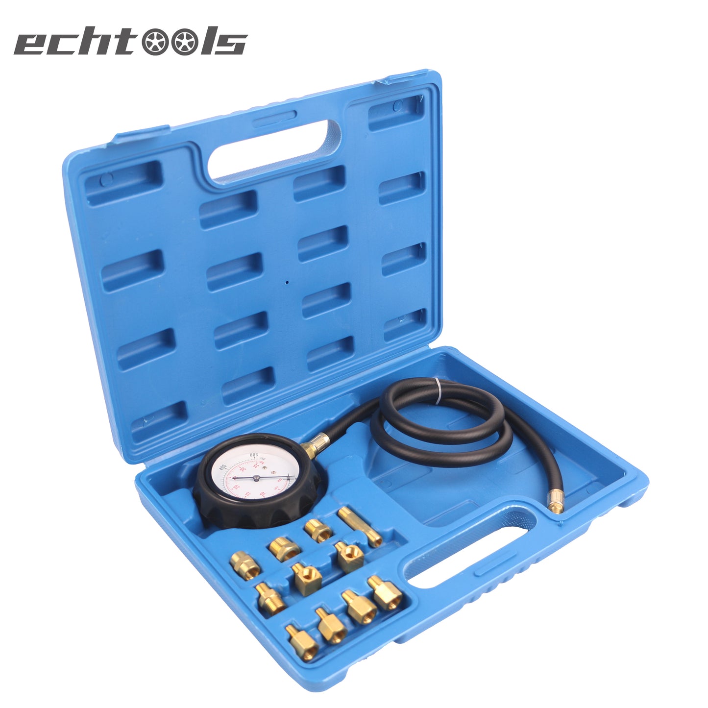 echtools ec1514 13tlg. Motor Öldruck Tester Öldruckprüfer Messgerät Öldrucktester Werkzeug Prüfer 0-35 bar