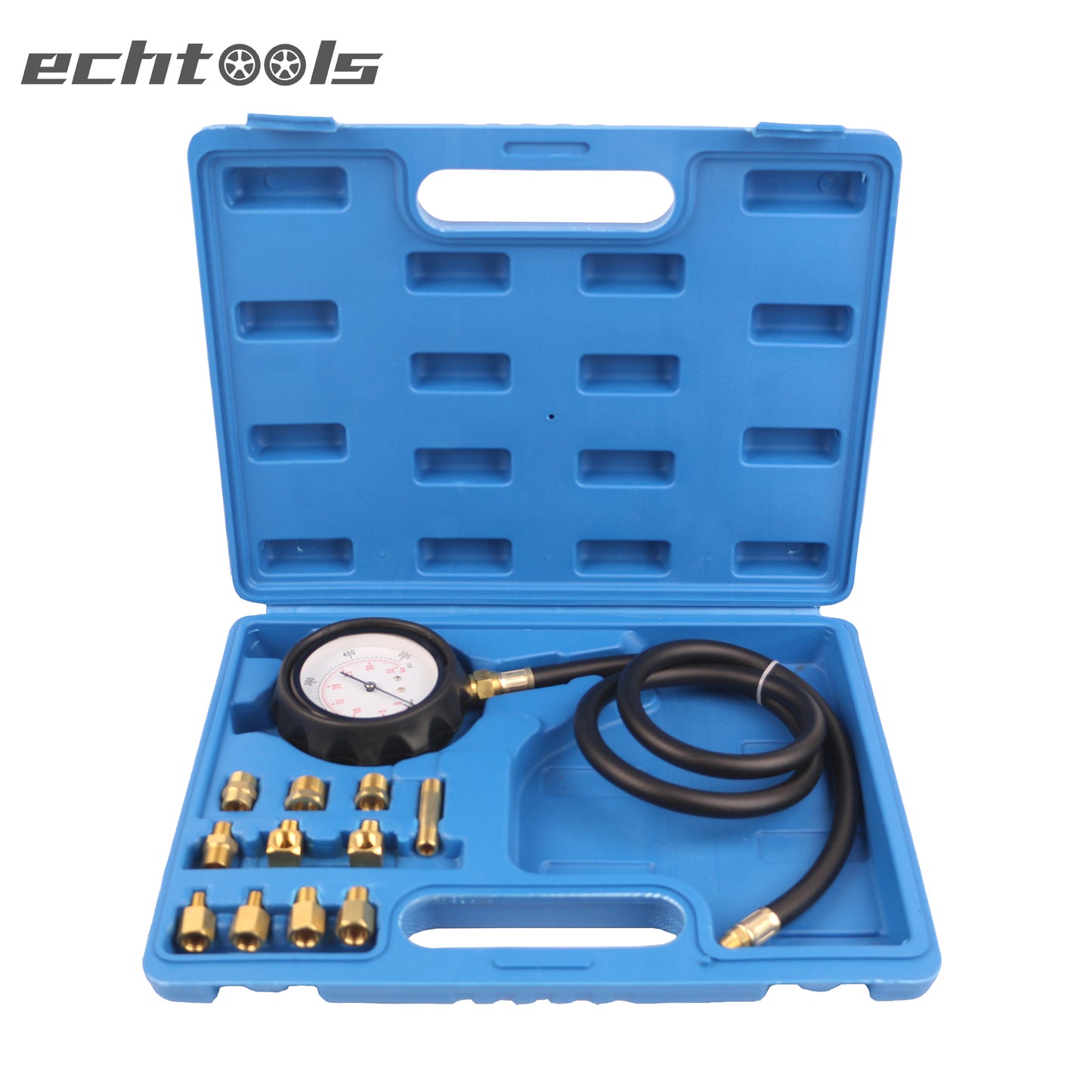 echtools ec1514 13tlg. Motor Öldruck Tester Öldruckprüfer Messgerät Öldrucktester Werkzeug Prüfer 0-35 bar