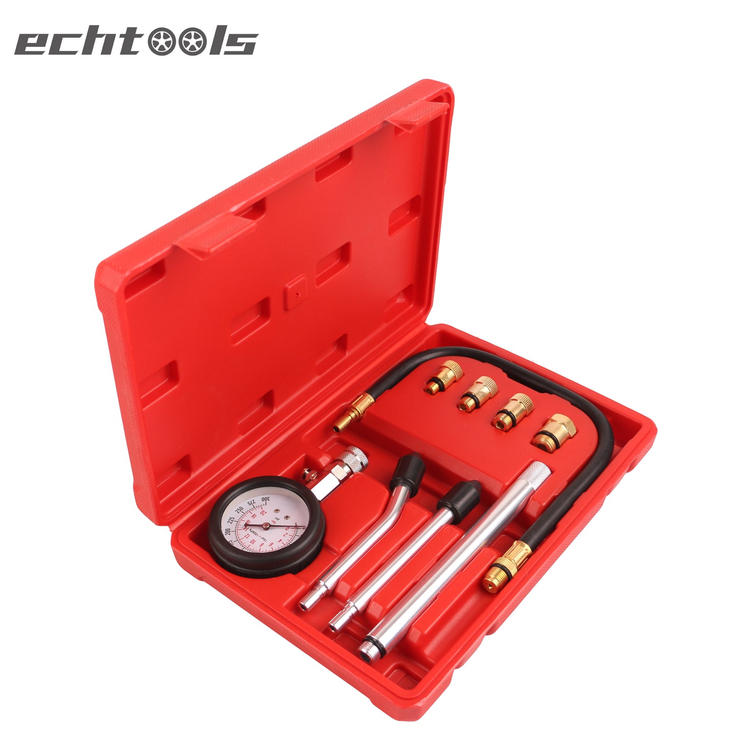 echtools ec1519 Kompressionsprüfer 0-20 bar oder 0-300 psi Verdichtungsmesser für KFZ Benzinmotor