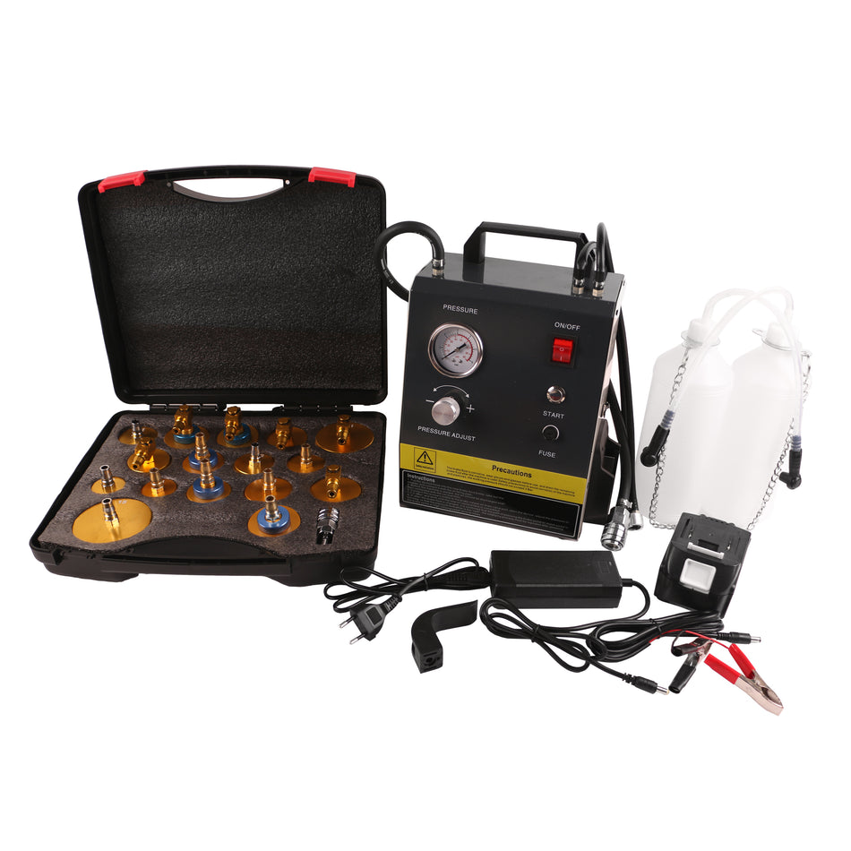 echtools EC1520 Elektrischer Bremsenentlüfter mit Akku Kupplung Entlüften Adapter Set
