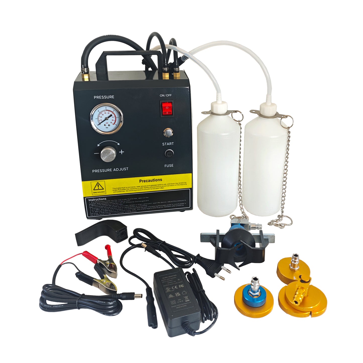 echtoola EC1540 Elektrisch Bremsenentlüftungsgerät Bremsenentlüfter Kfz Bremse Entlüftungsgerät