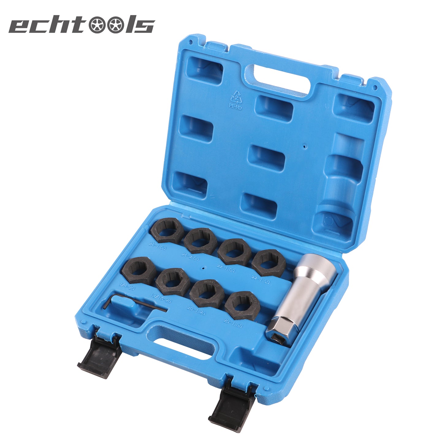 echtools EC1703 Gewinde Reparatur Satz Antriebswelle Achsspindel-Gewindesatz 3/4 x 20, 13/16 x 20 UNEF, langlebiges Twist-Design, M20, M22, M24