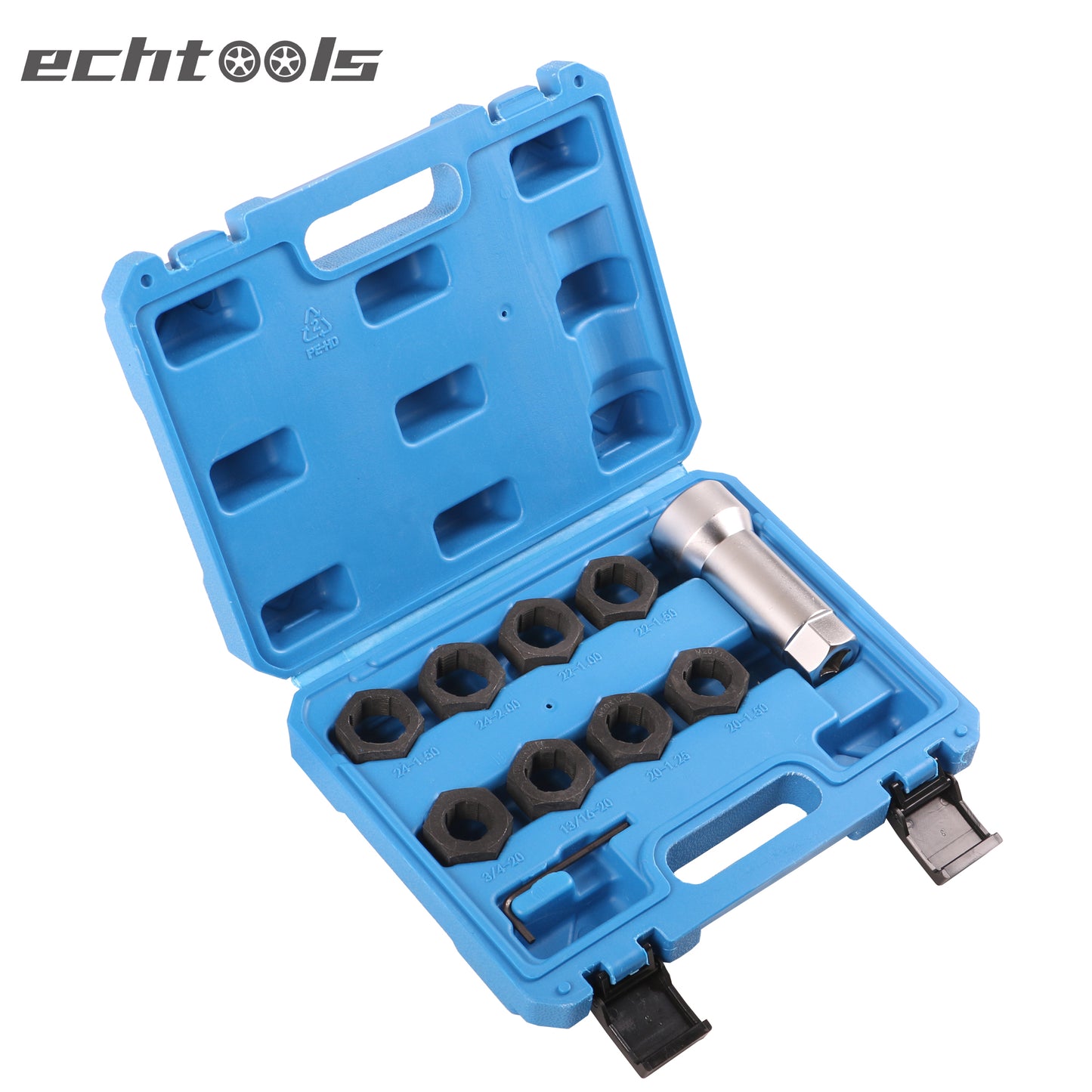 echtools EC1703 Gewinde Reparatur Satz Antriebswelle Achsspindel-Gewindesatz 3/4 x 20, 13/16 x 20 UNEF, langlebiges Twist-Design, M20, M22, M24