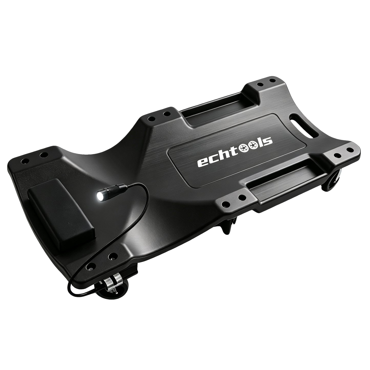 echtools EC1718 Kfz Rollbrett mit LED 500 kg Tragkraft Montageliege Werkstattliege