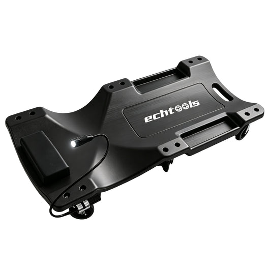 echtools EC1718 Kfz Rollbrett mit LED Tragkraft Montageliege Werkstattliege