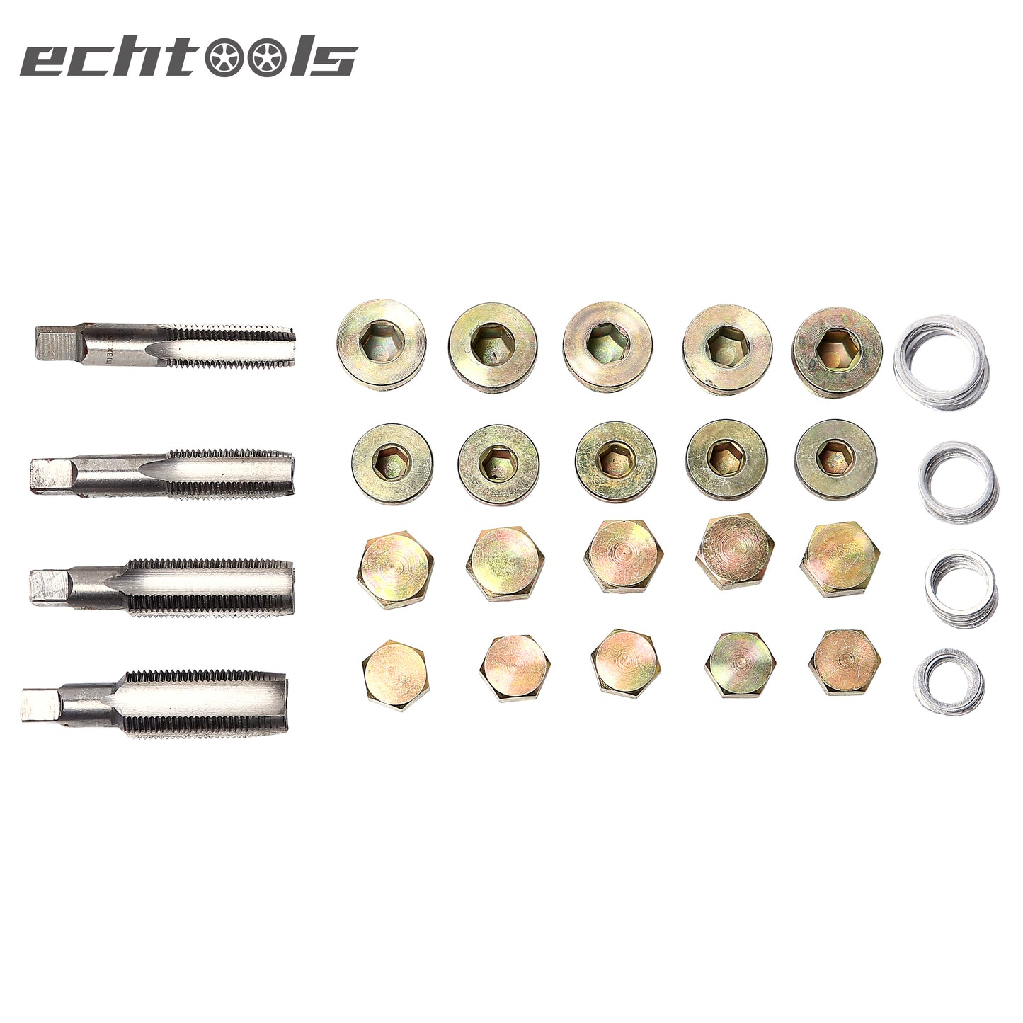 echtools EC1801 Reparaturset Ölablassschraube Reparatur Ölwanne Gewinde M13 M15 M17 M20