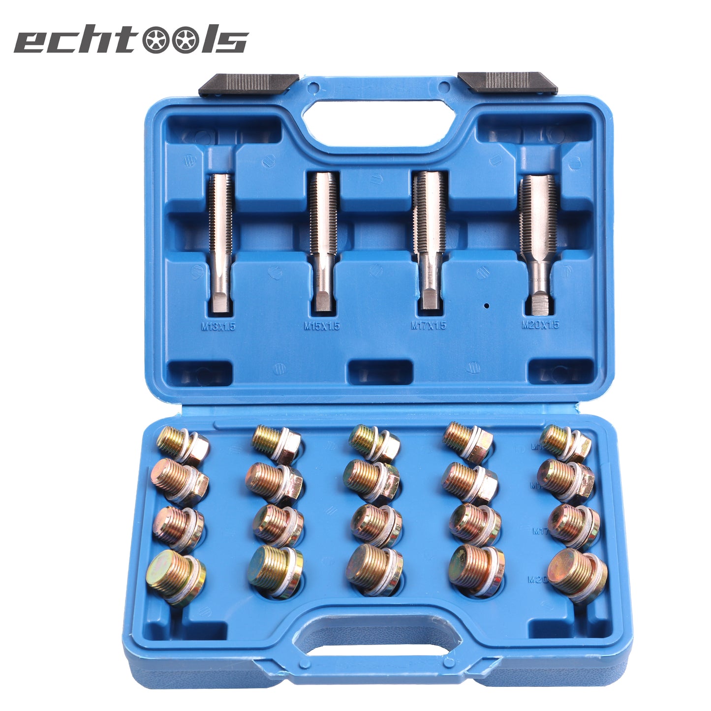 echtools EC1801 Reparaturset Ölablassschraube Reparatur Ölwanne Gewinde M13 M15 M17 M20