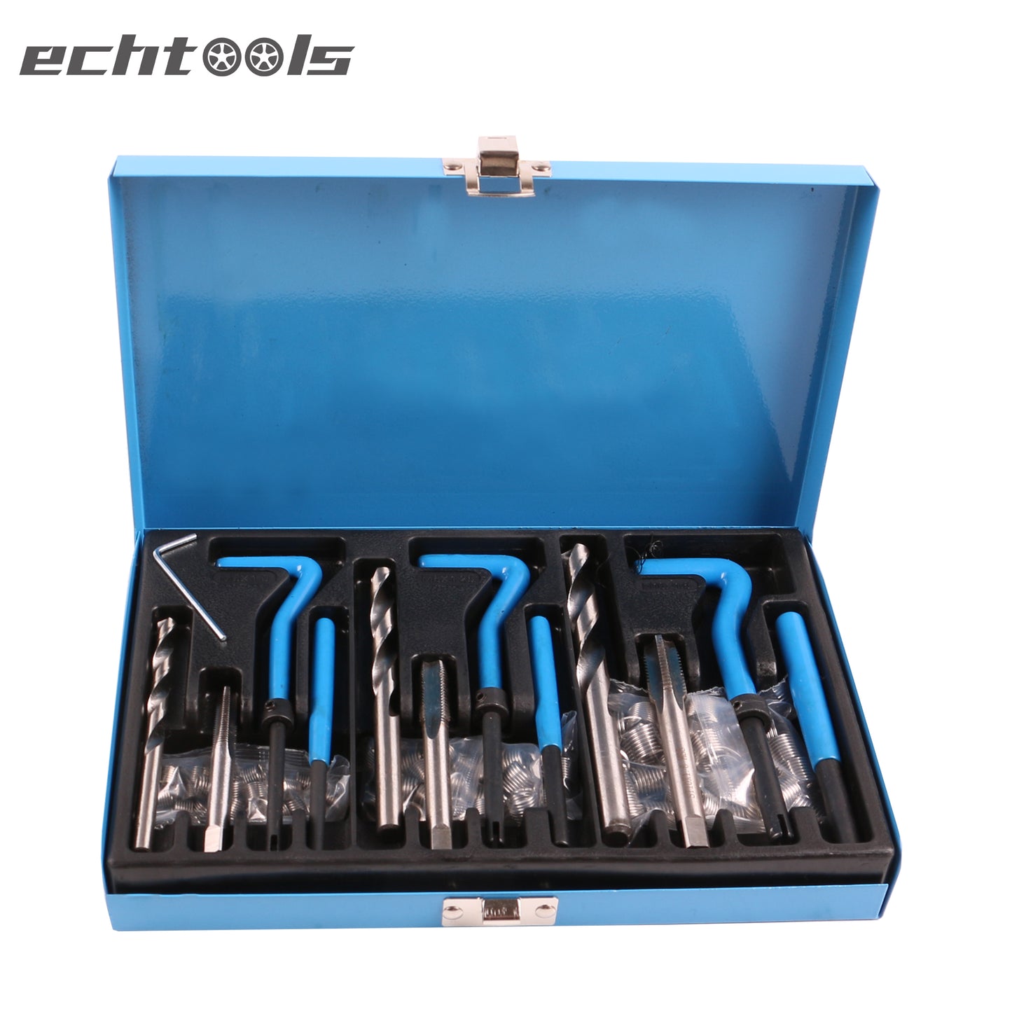 echtools ec1803 88 tlg. Gewinde Reparatur Werkzeug KFZ Satz HSS M6 M8 M10 für Auto Motor