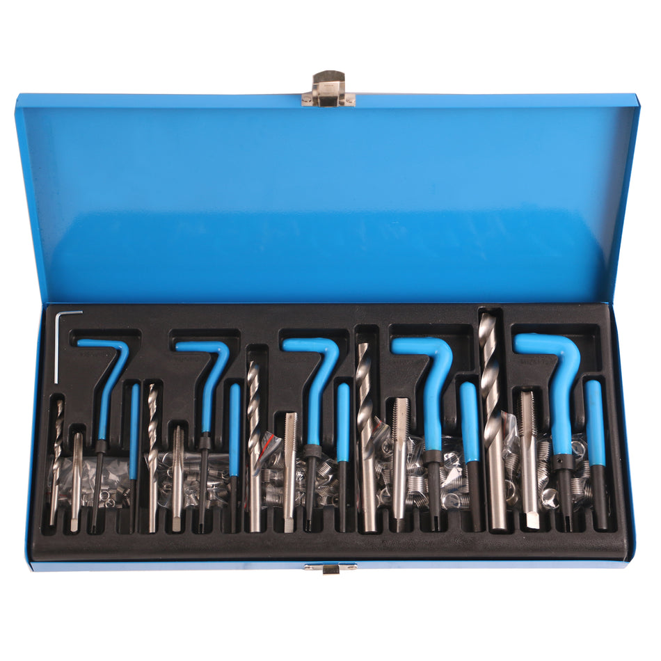 echtools EC1804 131 tlg Gewinde Reparatur Set Gewindeeinsatz Werkzeug Satz M5 M6 M8 M10 M12