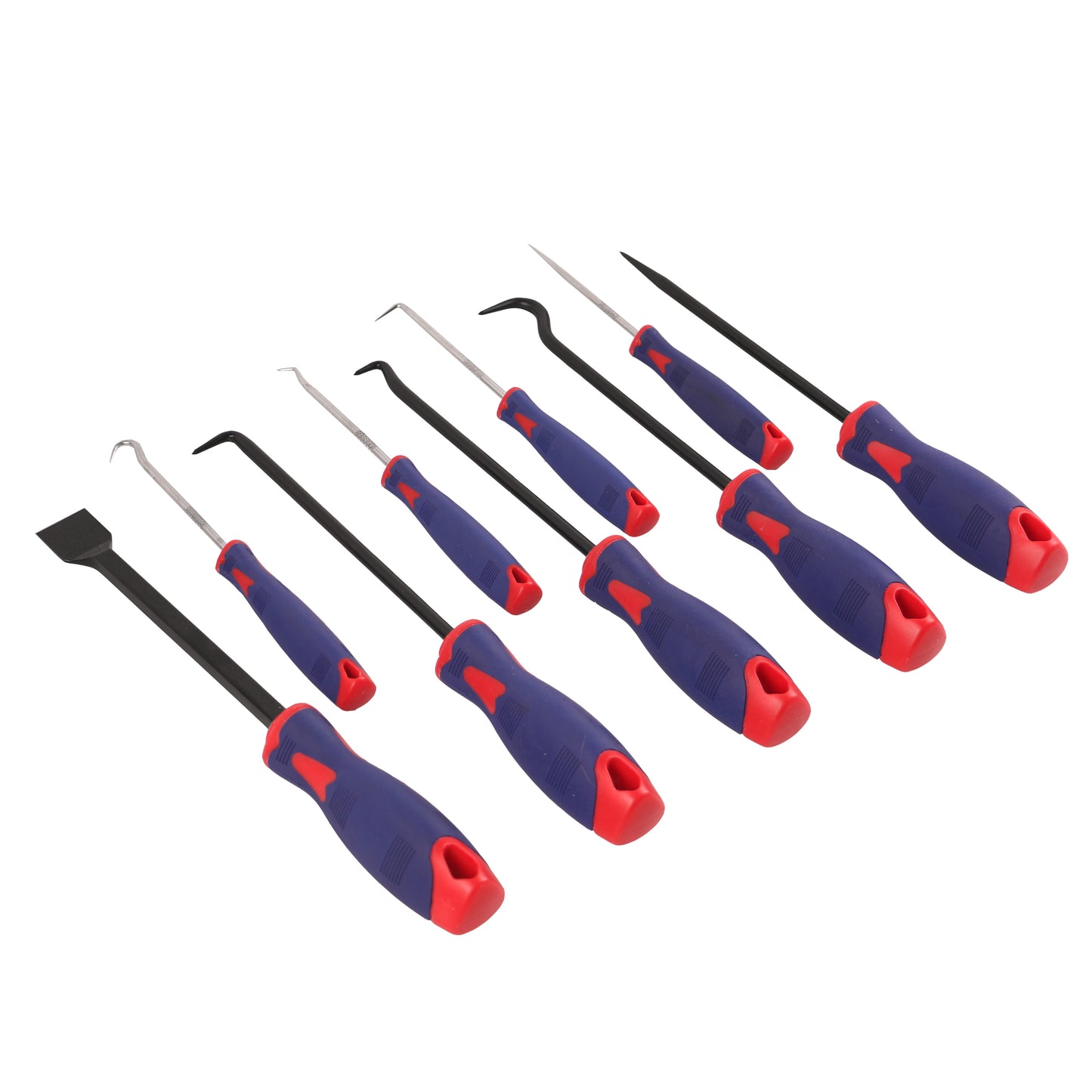 echtools EC1808 9PCS Präzisions-Schaber Pick-Haken Set Öldichtung Puller Dichtung O-Ring-Schlauch-Tool zum Entfernen