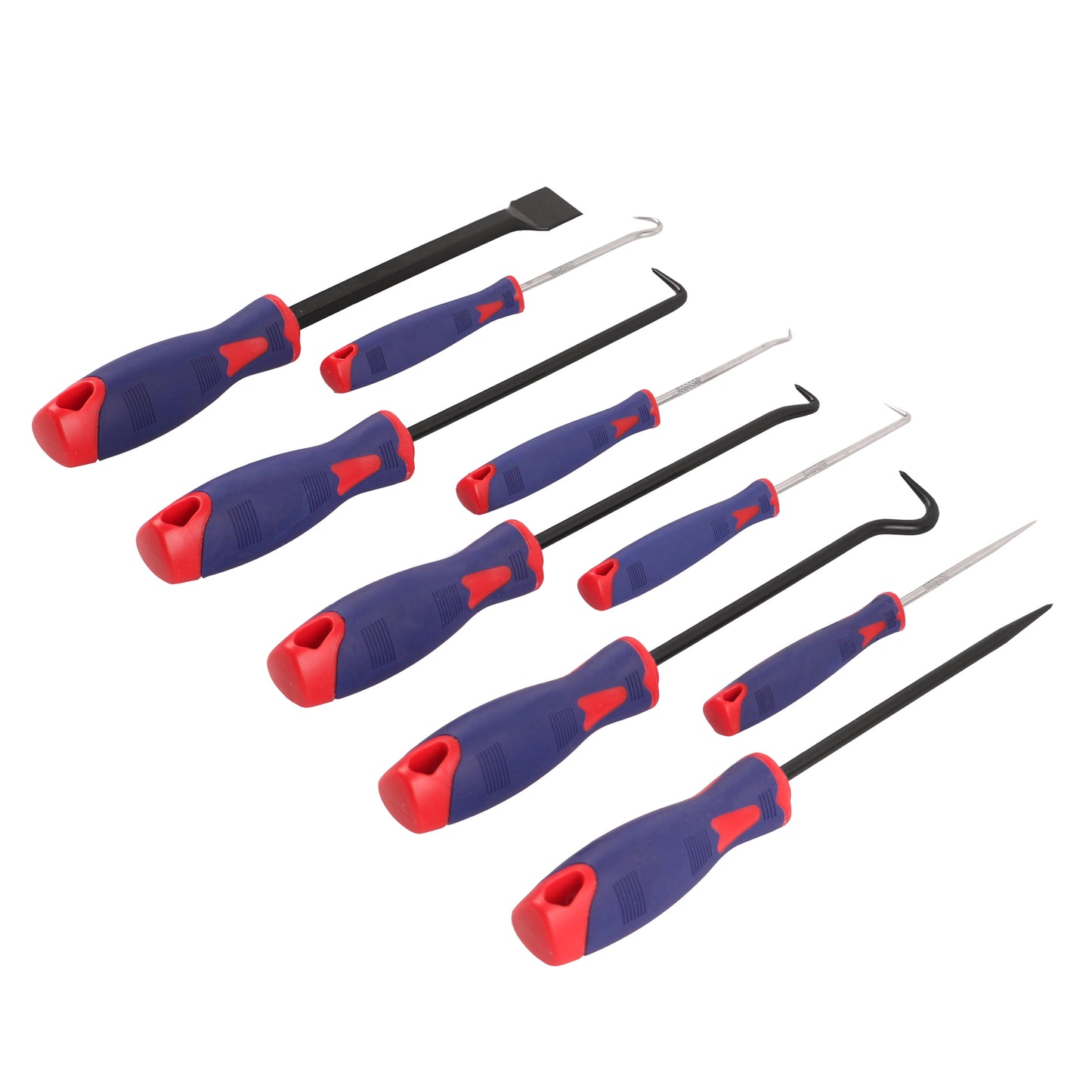 echtools EC1808 9PCS Präzisions-Schaber Pick-Haken Set Öldichtung Puller Dichtung O-Ring-Schlauch-Tool zum Entfernen