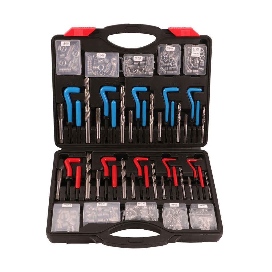 echtools EC1829 314 tlg Gewinde Reparatur Set Gewindeeinsatz Werkzeug Satz HSS Bohrer Metrisch & SAE